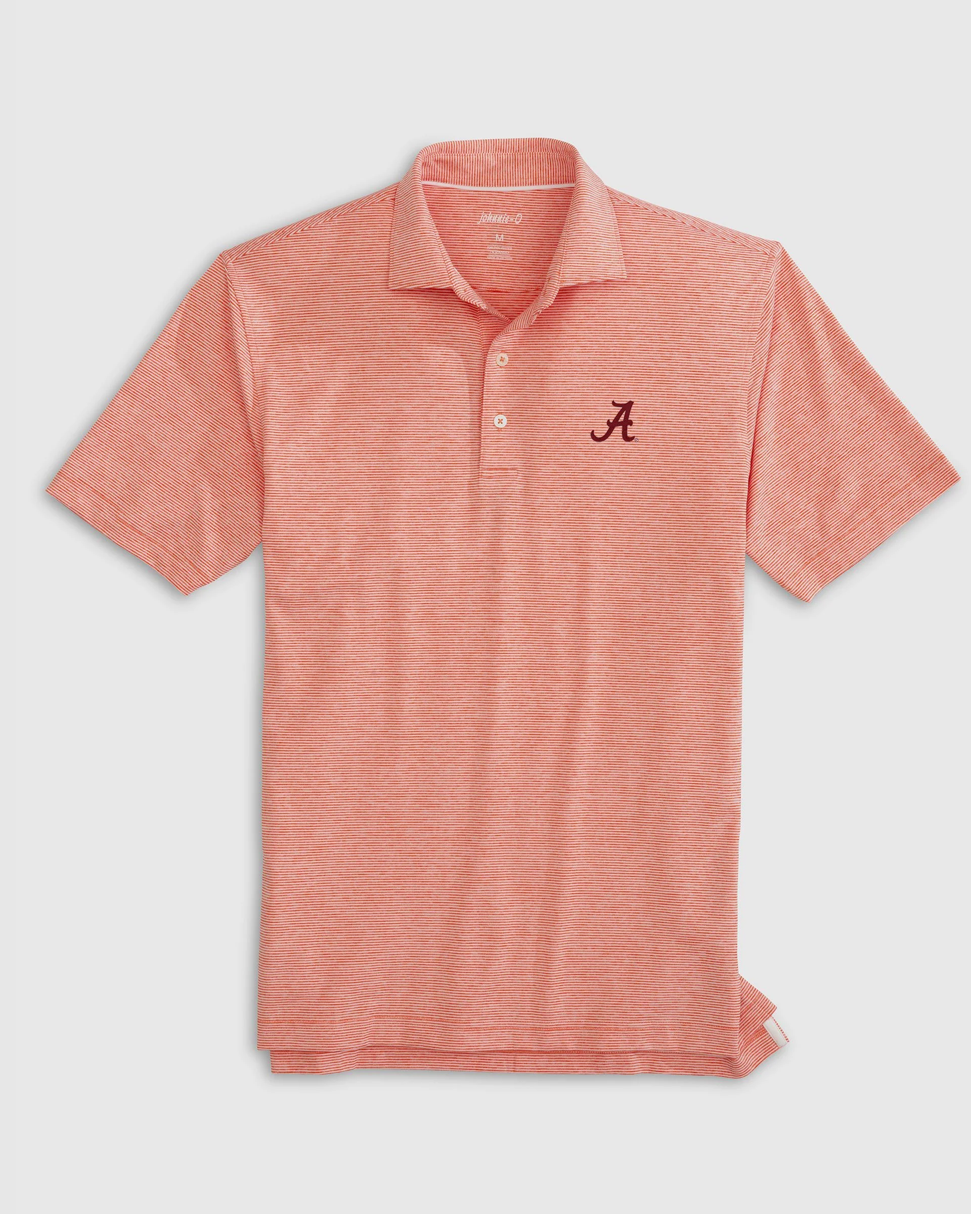 University of Alabama Lyndonn Striped Jersey Performance Polo - Standard Logo - Image 7