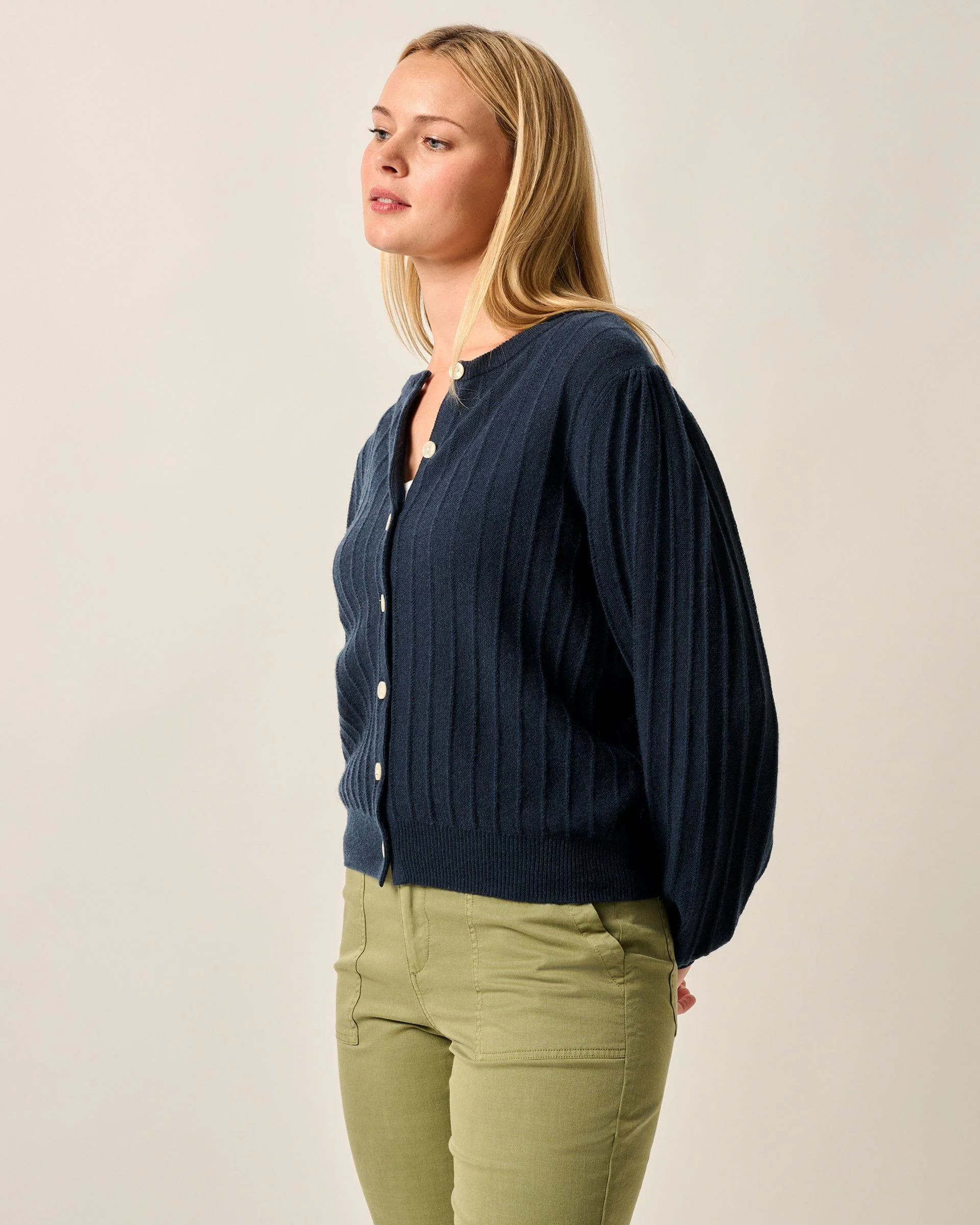Alma Cashmere Blend Cardigan - Image 5
