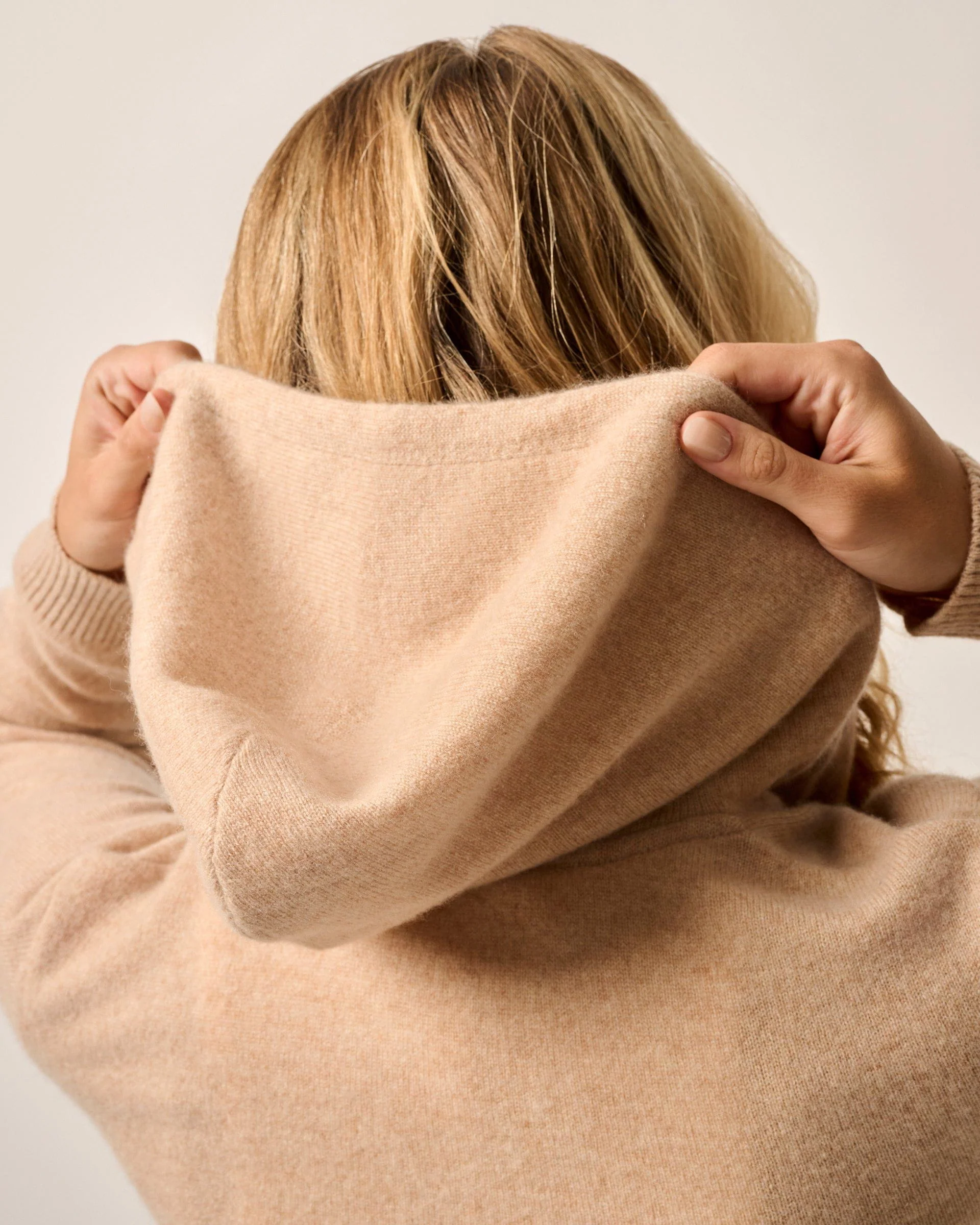 Amanda Cashmere Full Zip Hooded Sweater - Image 4