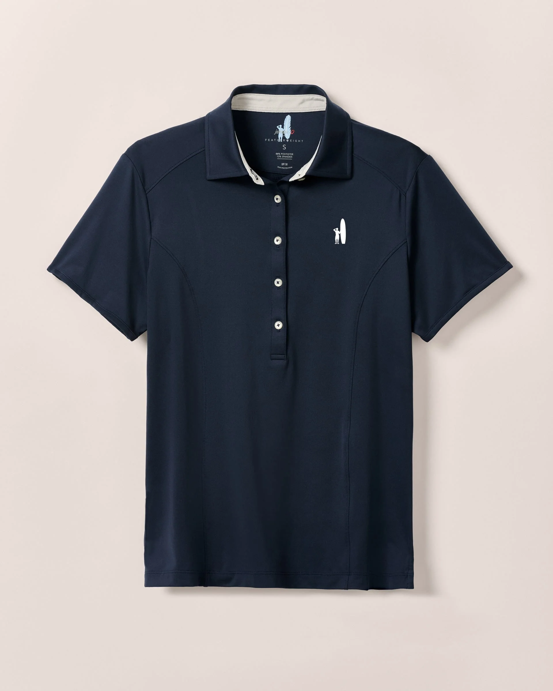 Women's Custom Surfer Logo Angela Performance Jersey Polo - Image 8