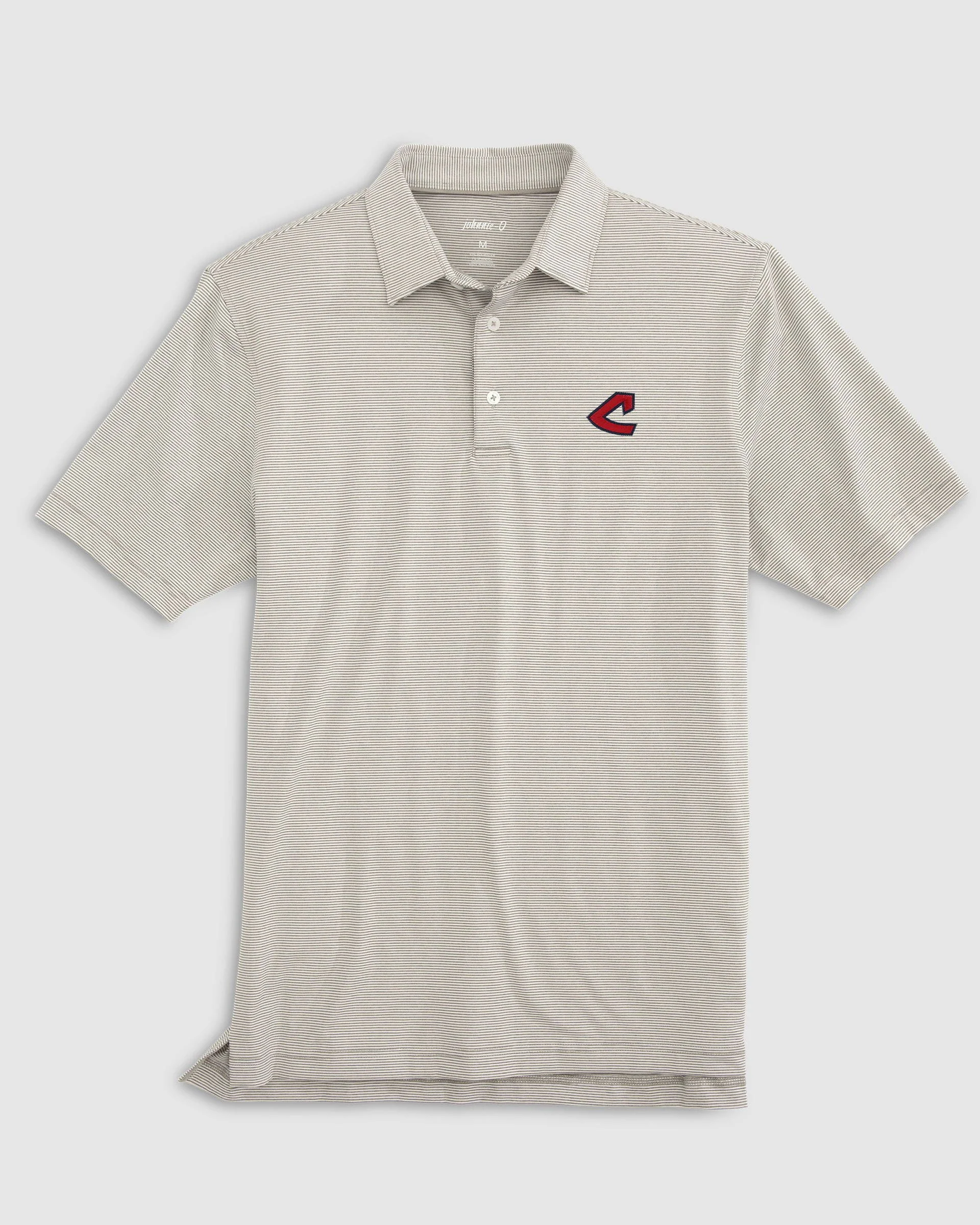Cleveland Guardians Lyndonn Striped Jersey Performance Polo - Cooperstown Logo - Image 8
