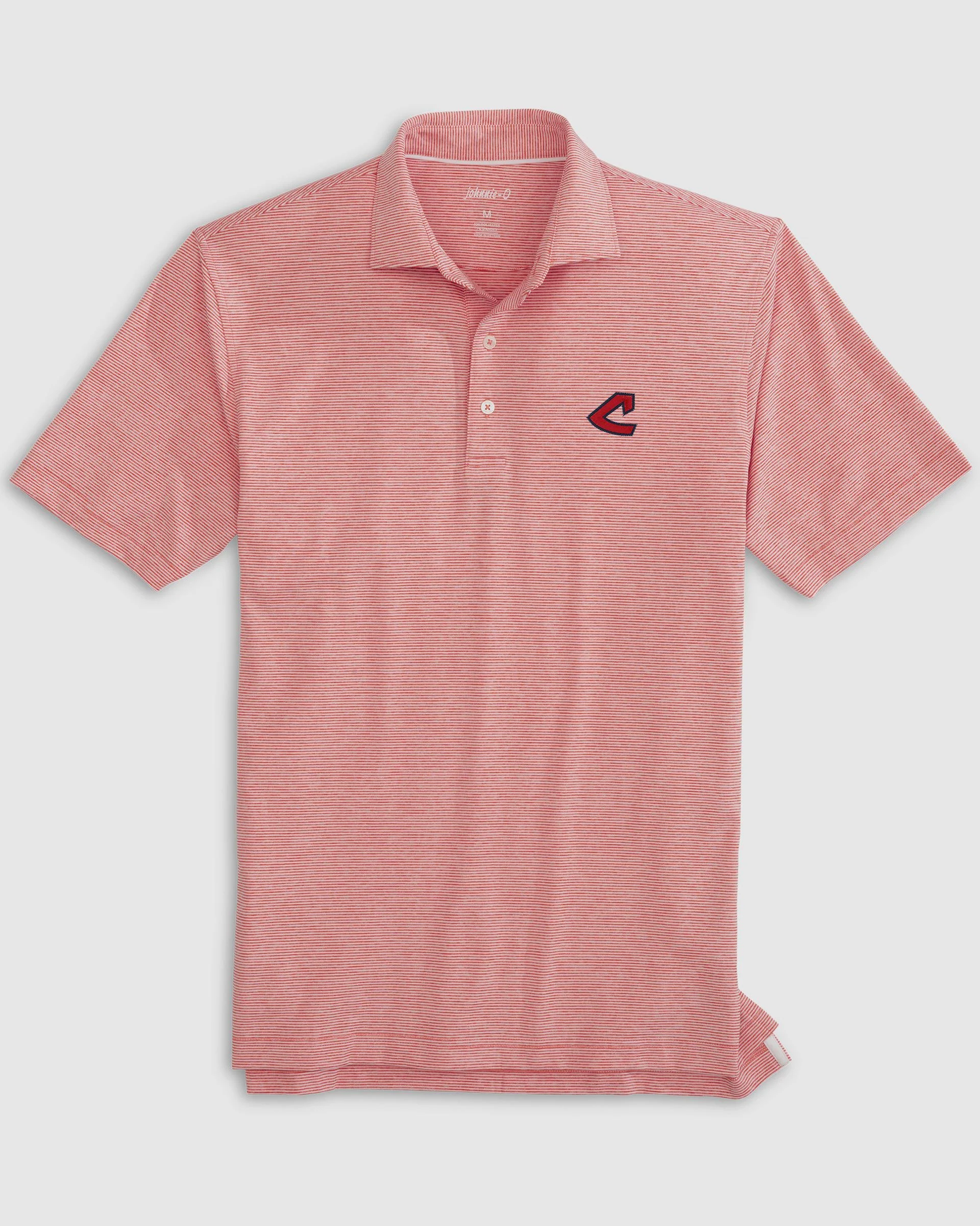 Cleveland Guardians Lyndonn Striped Jersey Performance Polo - Cooperstown Logo - Image 9