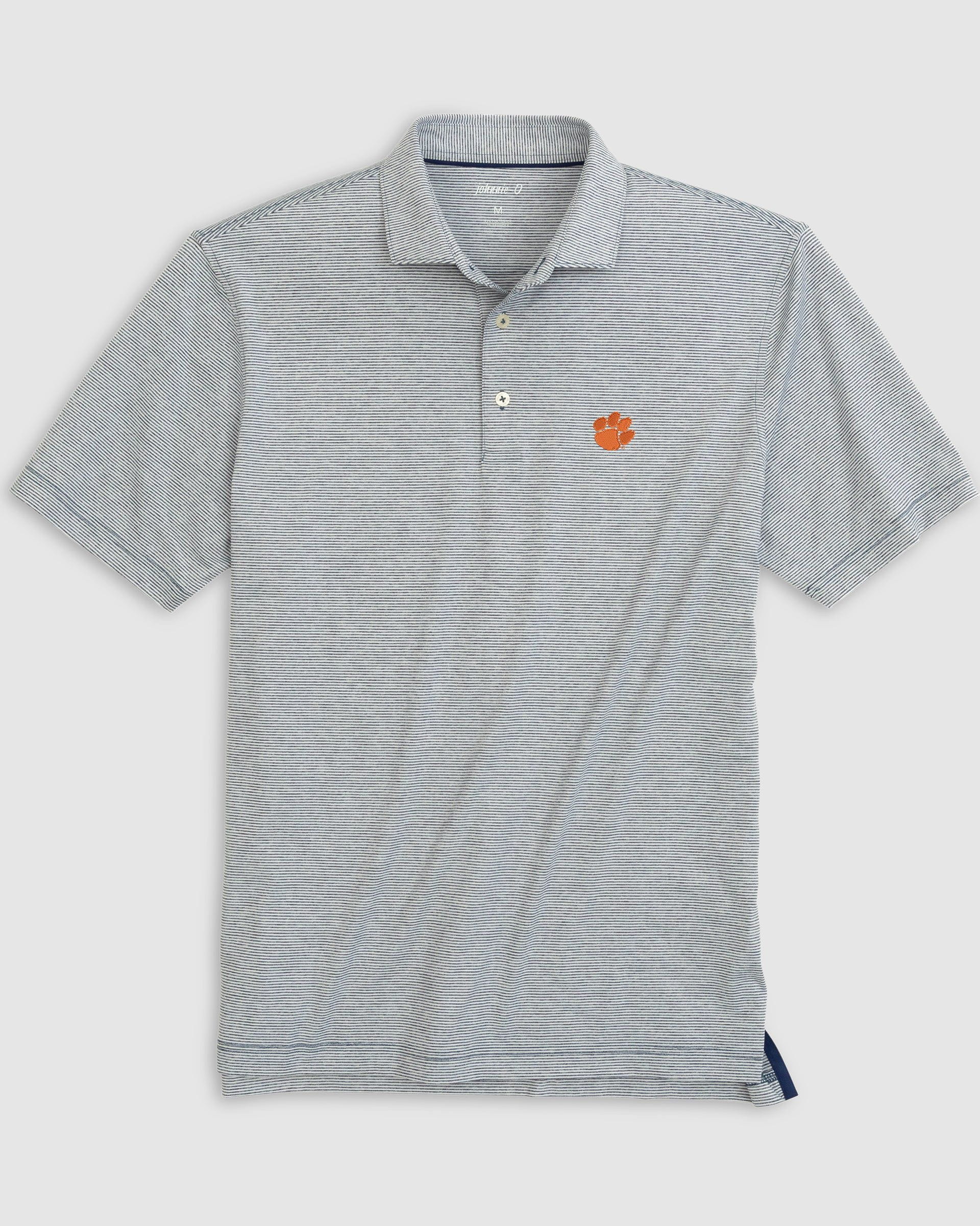 Clemson University Lyndonn Striped Performance Polo - Image 18