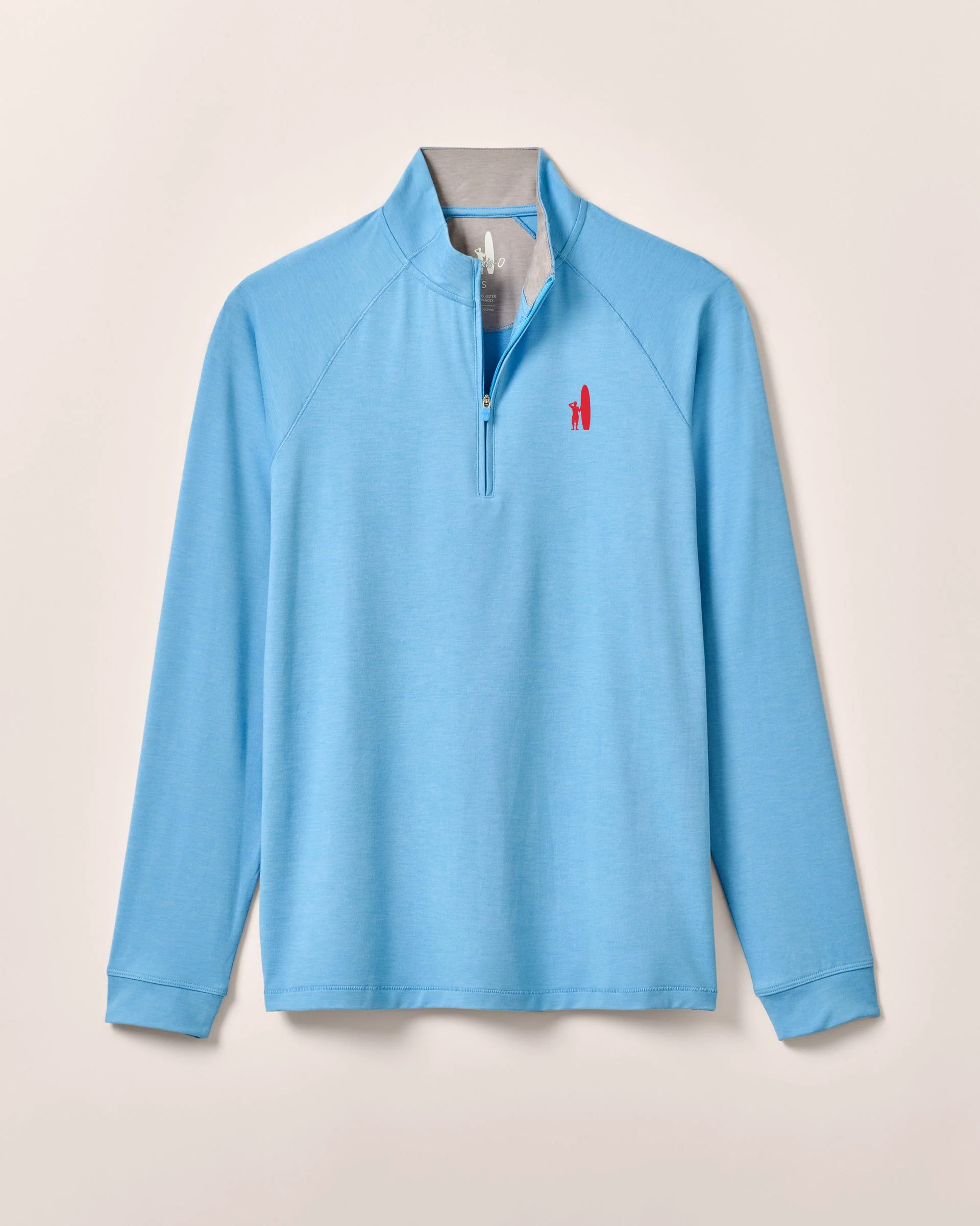 Custom Surfer Logo Freeborne Performance 1/4 Zip Pullover - Image 4