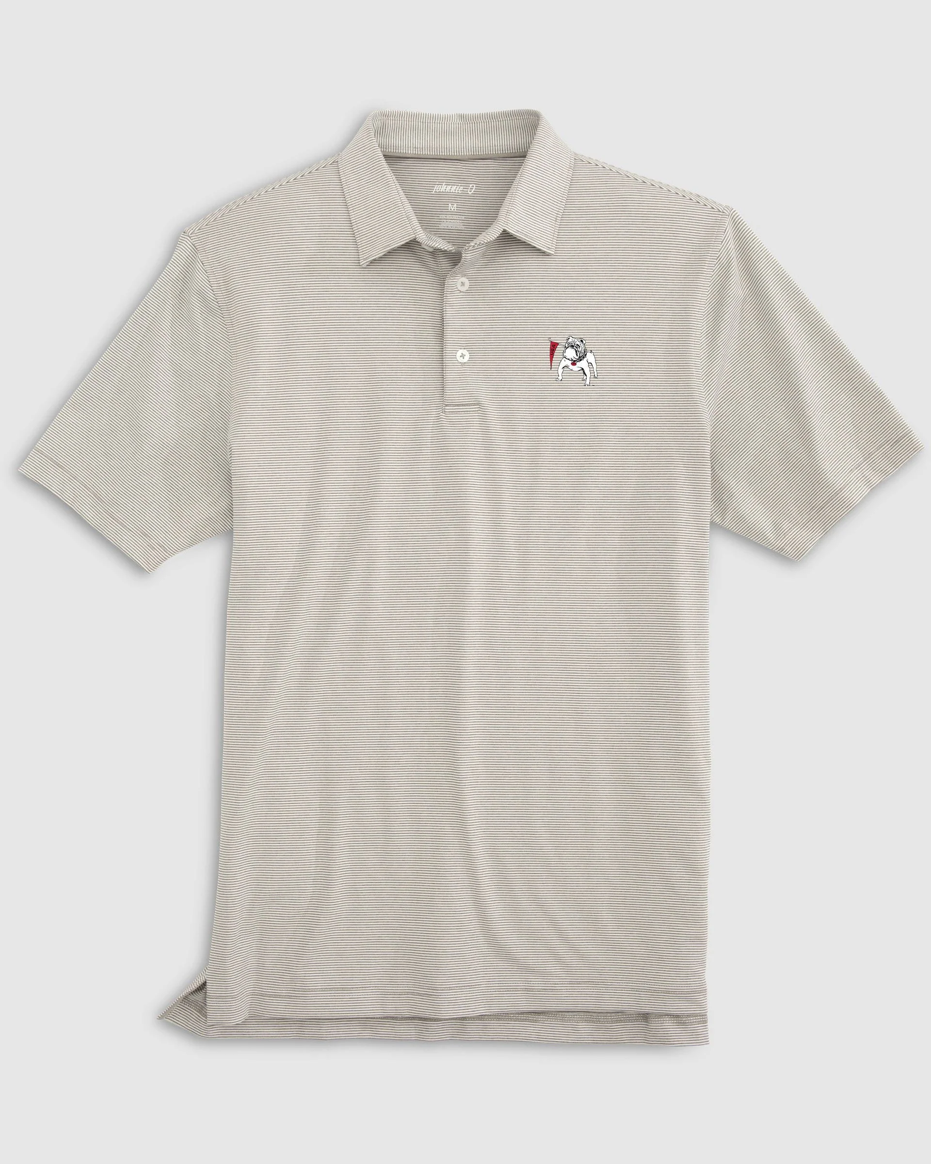 Georgia Lyndonn Striped Jersey Performance Polo - Vintage Logo - Image 2