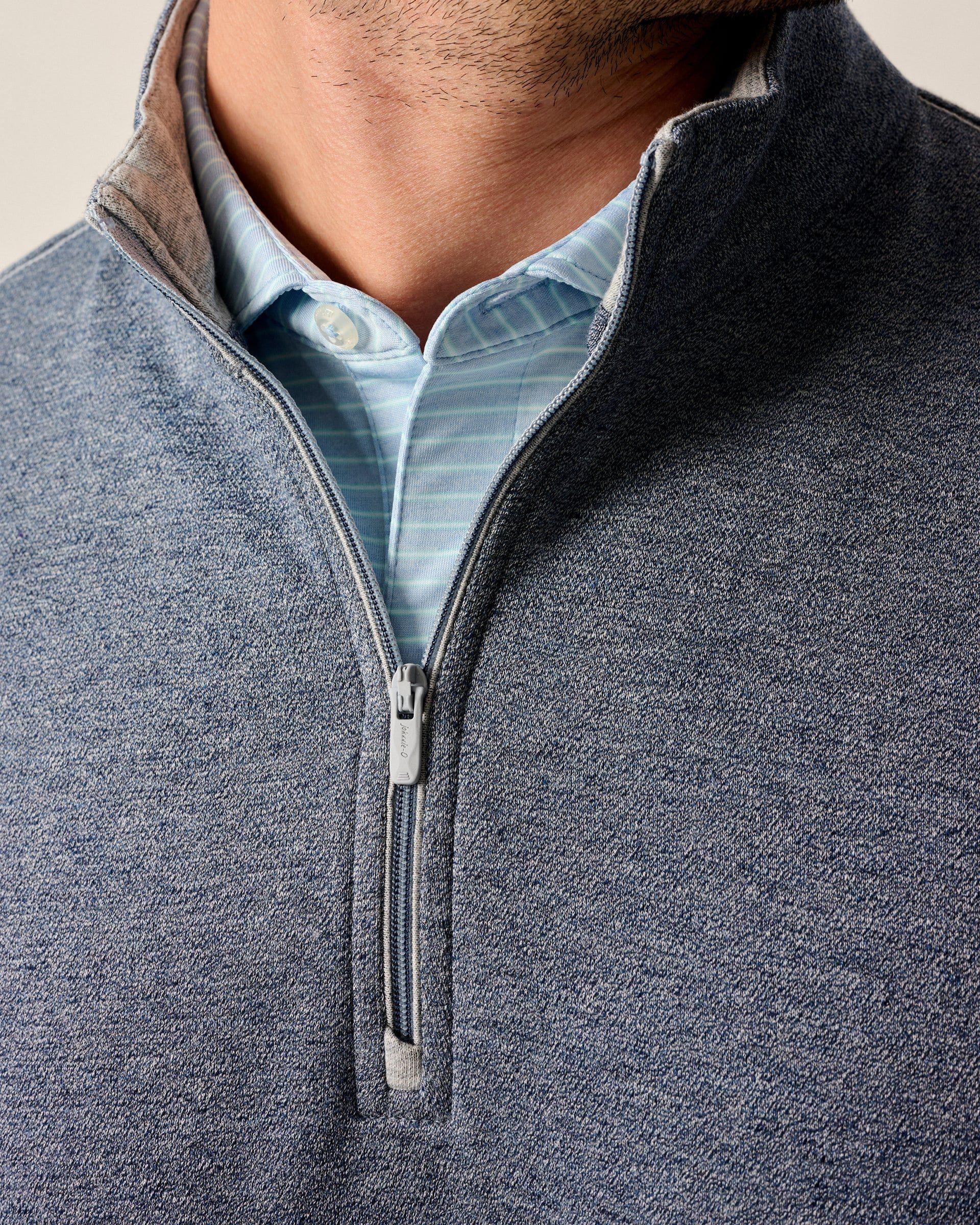 Hanks Lightweight Textured 1/4 Zip Pullover - Image 2