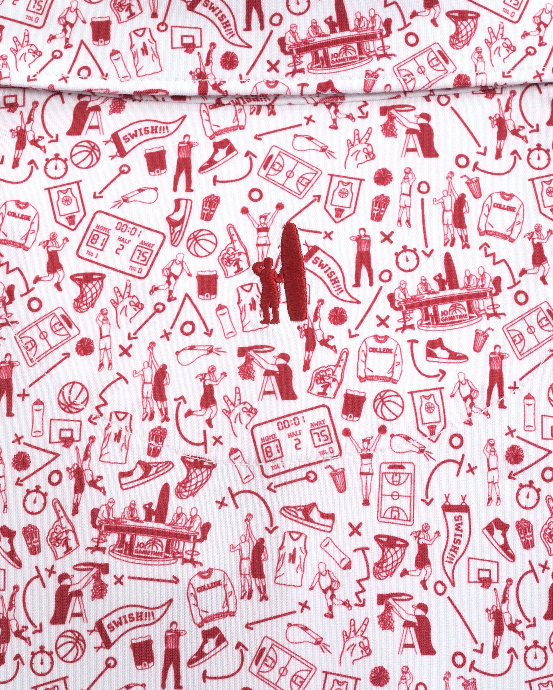 Hoop There It Is Printed Jersey Performance Polo - Image 3