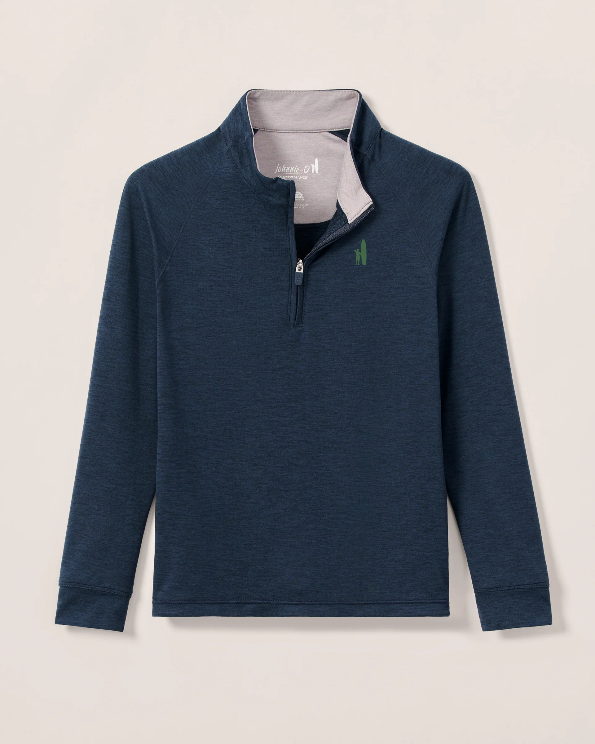 Custom Surfer Logo Freeborne Jr. Performance 1/4 Zip Pullover - Image 2
