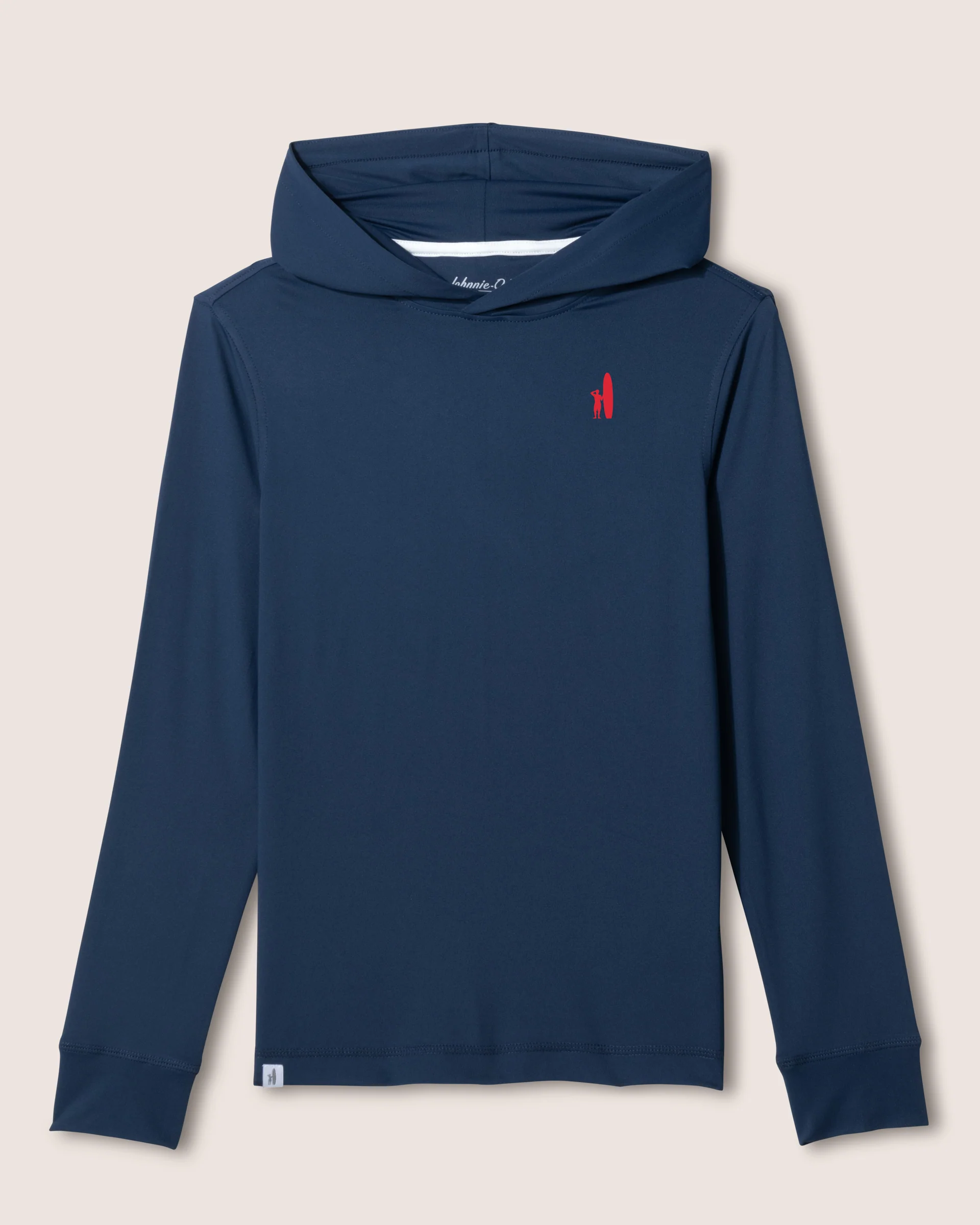 Custom Surfer Logo Durant Jr. Long Sleeve Hooded T-Shirt - Image 4