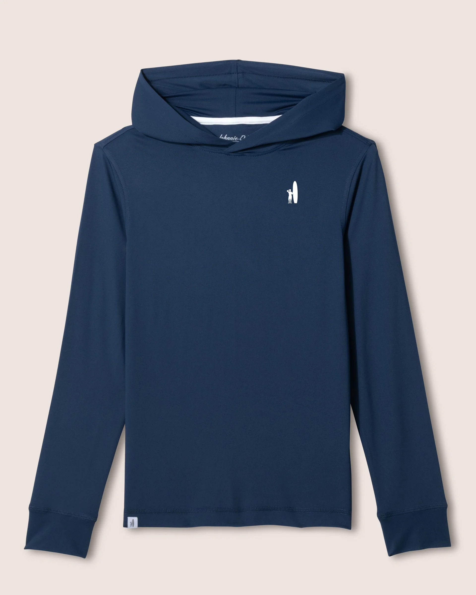 Custom Surfer Logo Durant Jr. Long Sleeve Hooded T-Shirt - Image 5