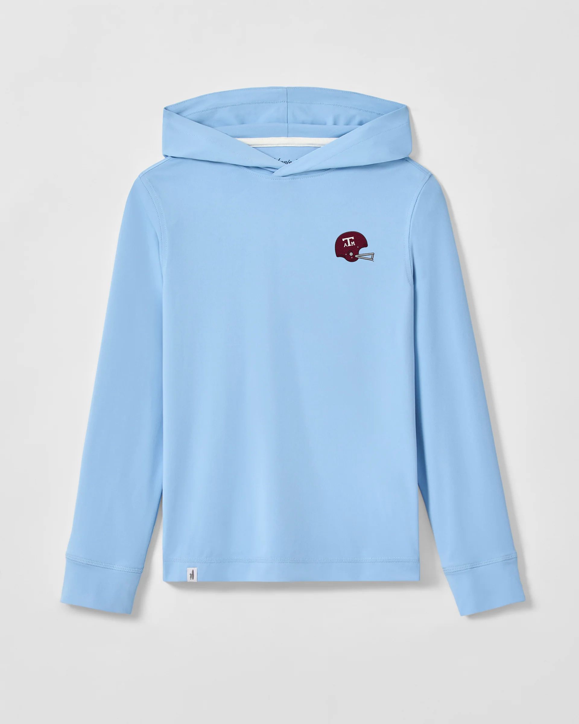Texas A&M Durant Jr. Long Sleeve Hooded T-Shirt - Helmet Logo - Image 4
