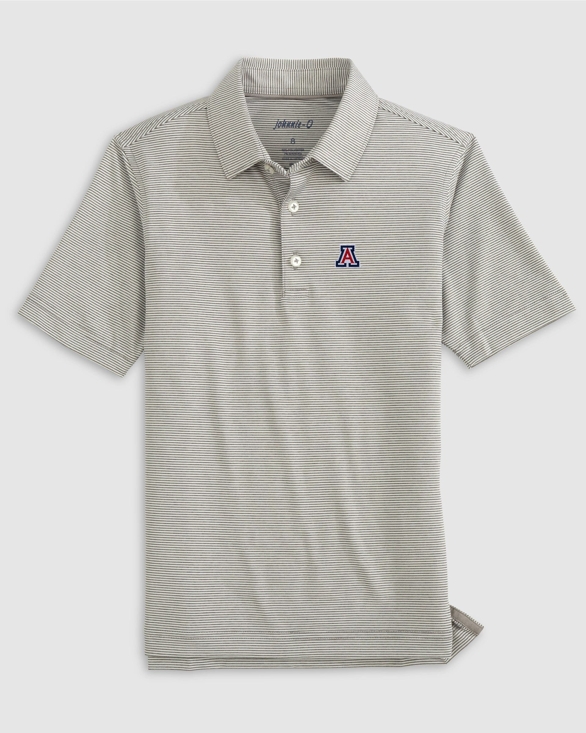 University of Arizona Lyndonn Jr. Striped Jersey Performance Polo - Image 7