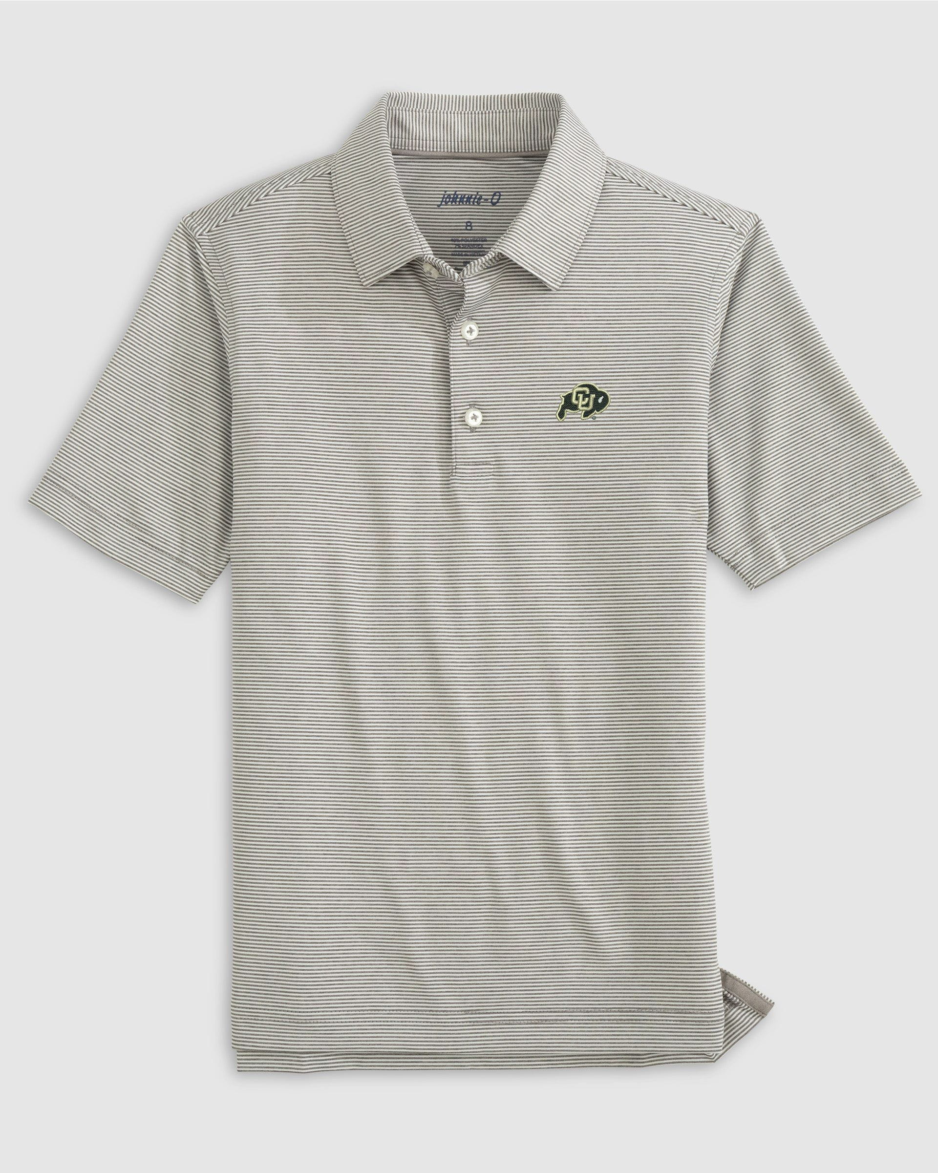 University of Colorado Lyndonn Jr. Striped Jersey Performance Polo - Image 4