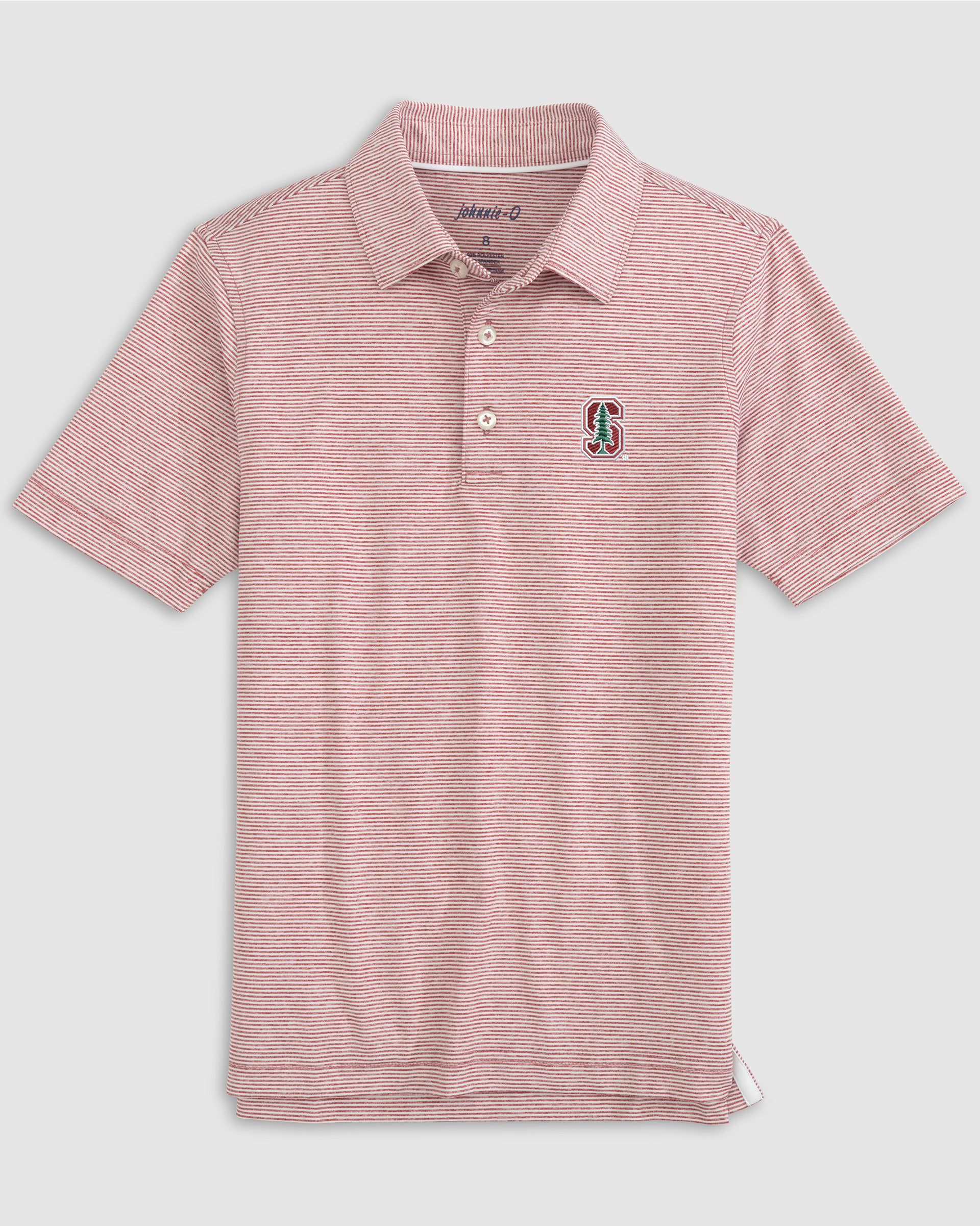 Stanford Lyndonn Jr. Striped Jersey Performance Polo