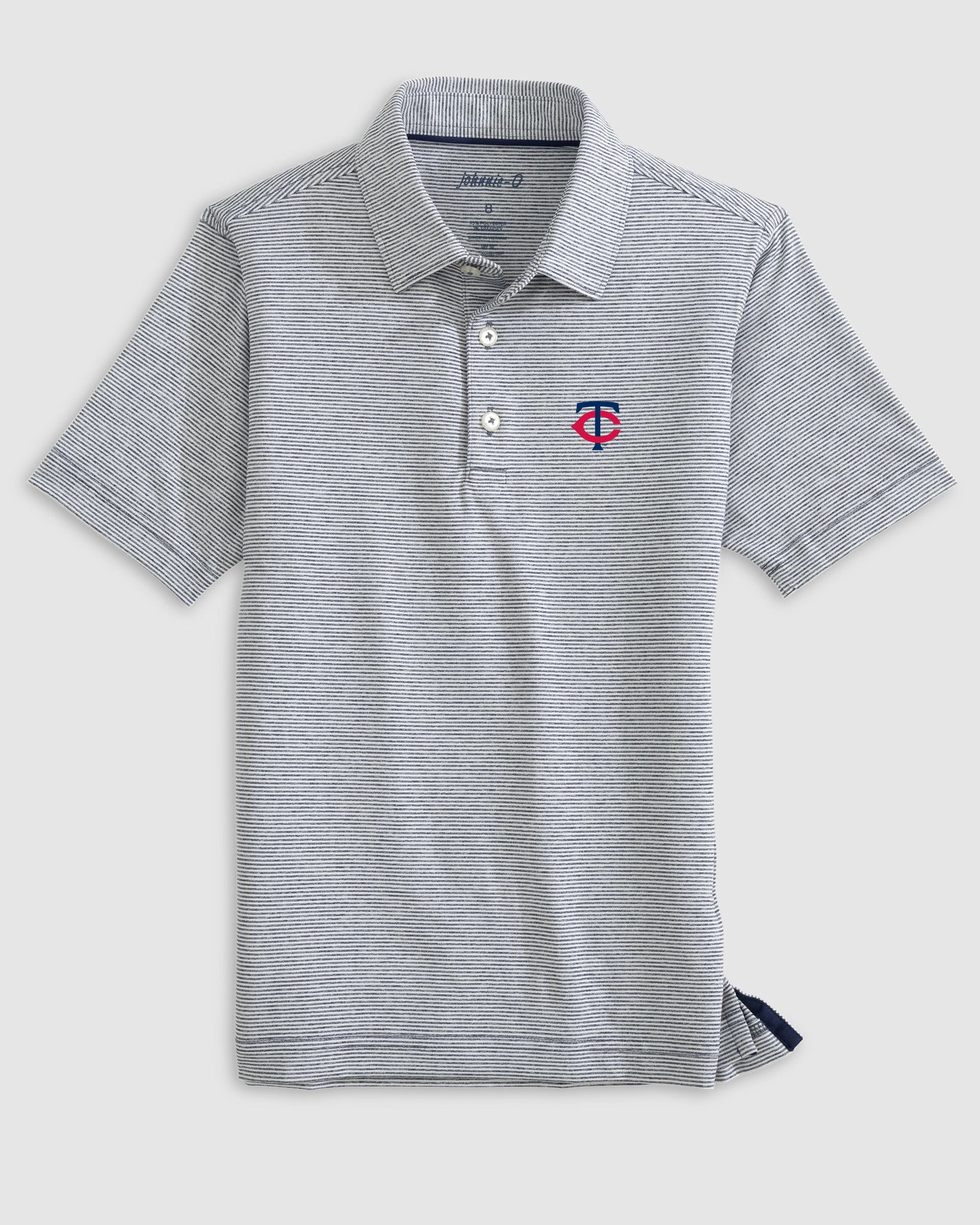 Minnesota Twins Lyndonn Jr. Striped Jersey Performance Polo