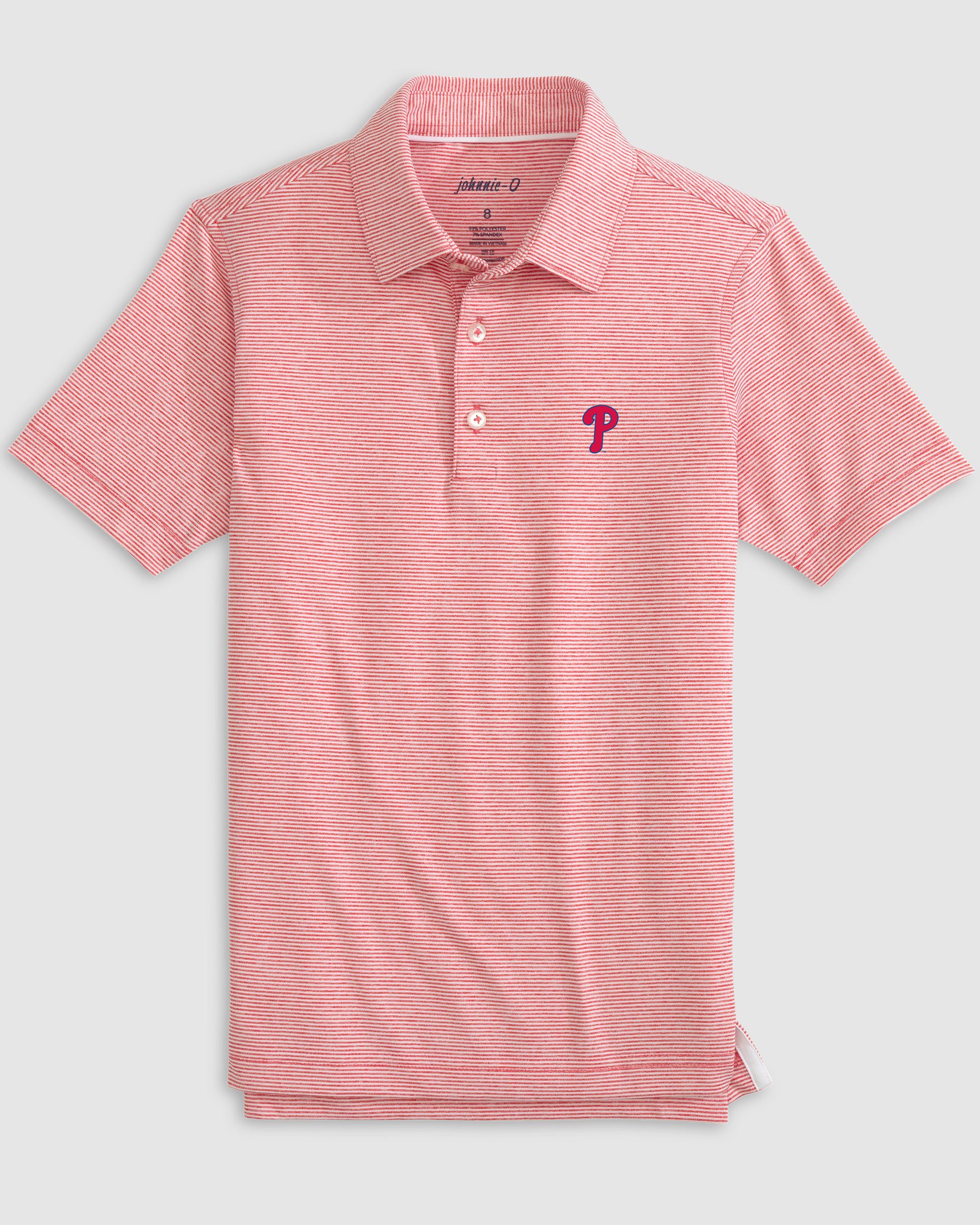 Philadelphia Phillies Lyndonn Jr. Striped Jersey Performance Polo - Image 3