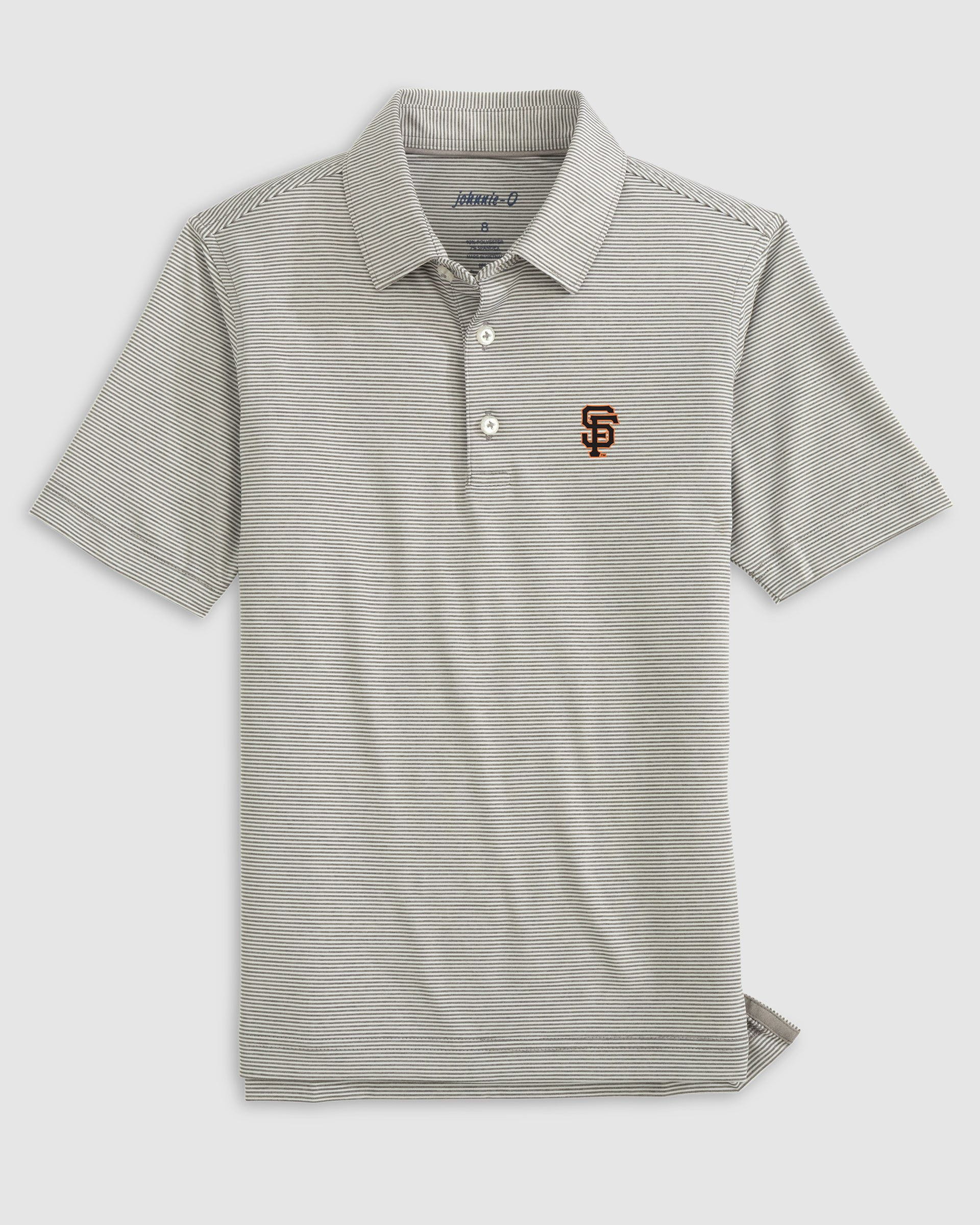 San Francisco Giants Lyndonn Jr. Striped Jersey Performance Polo - Image 2