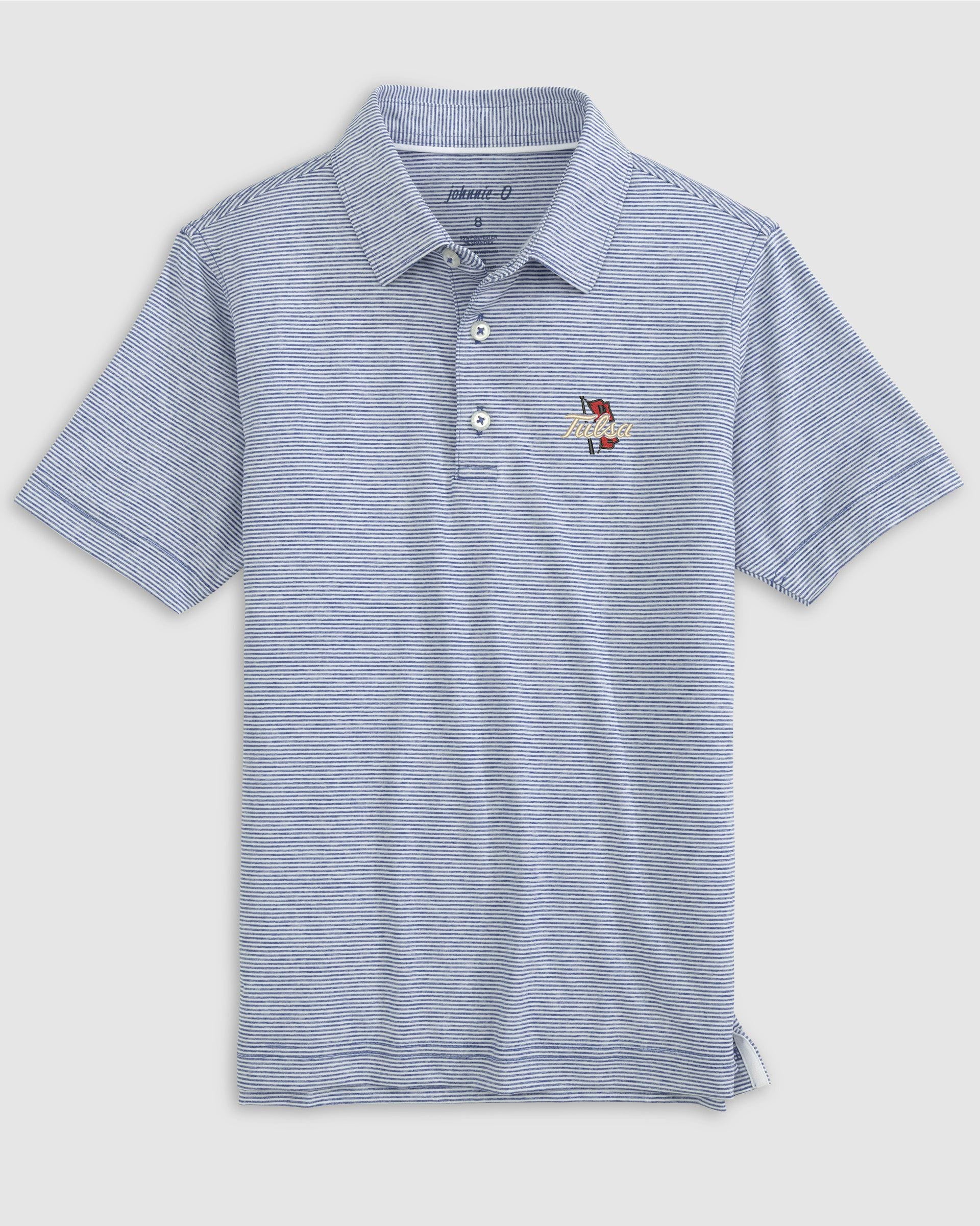Tulsa Lyndonn Jr. Striped Jersey Performance Polo - Image 8