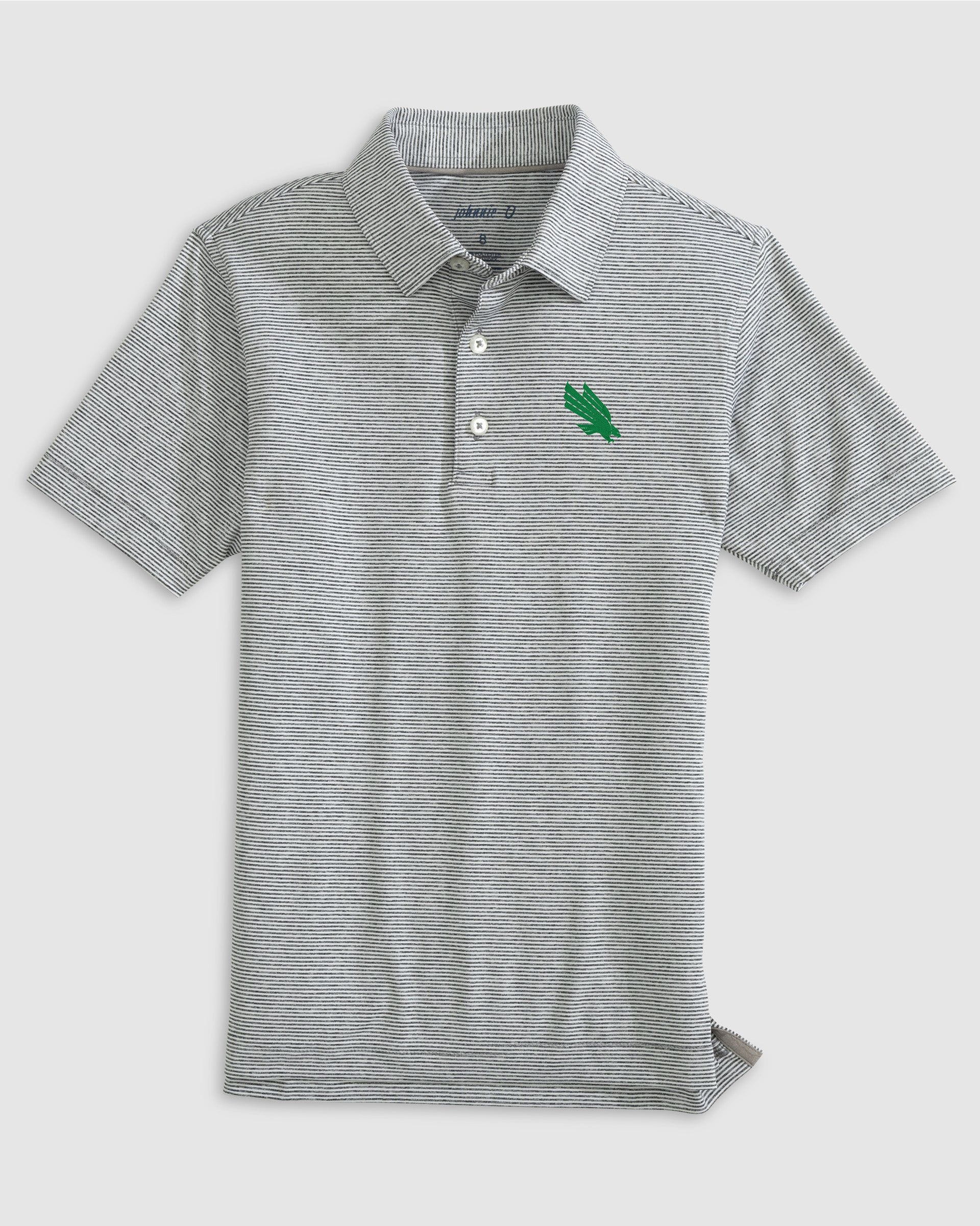 North Texas Lyndonn Jr. Striped Jersey Performance Polo - Image 2