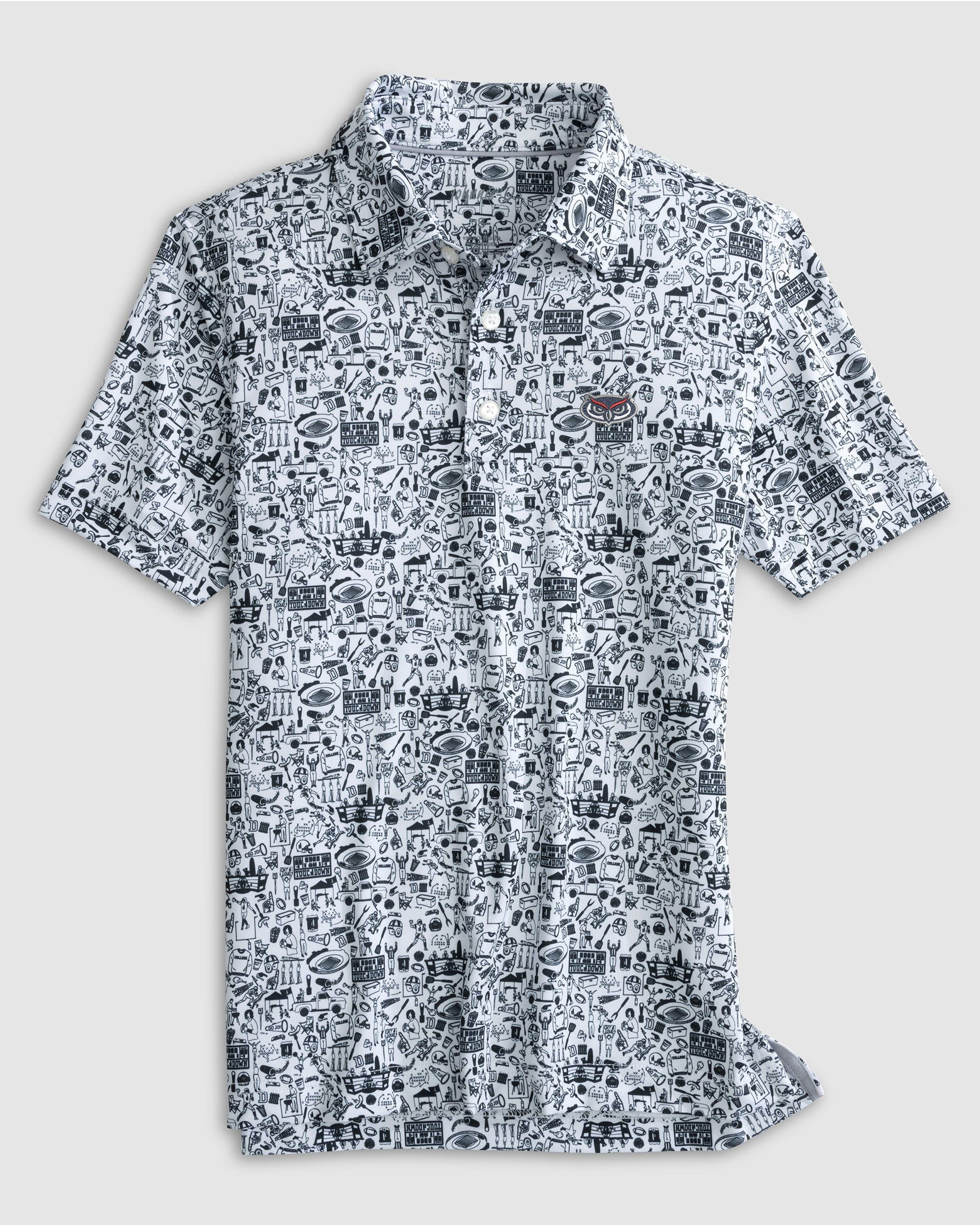Florida Atlantic Tailgater Jr. Printed Jersey Performance Polo