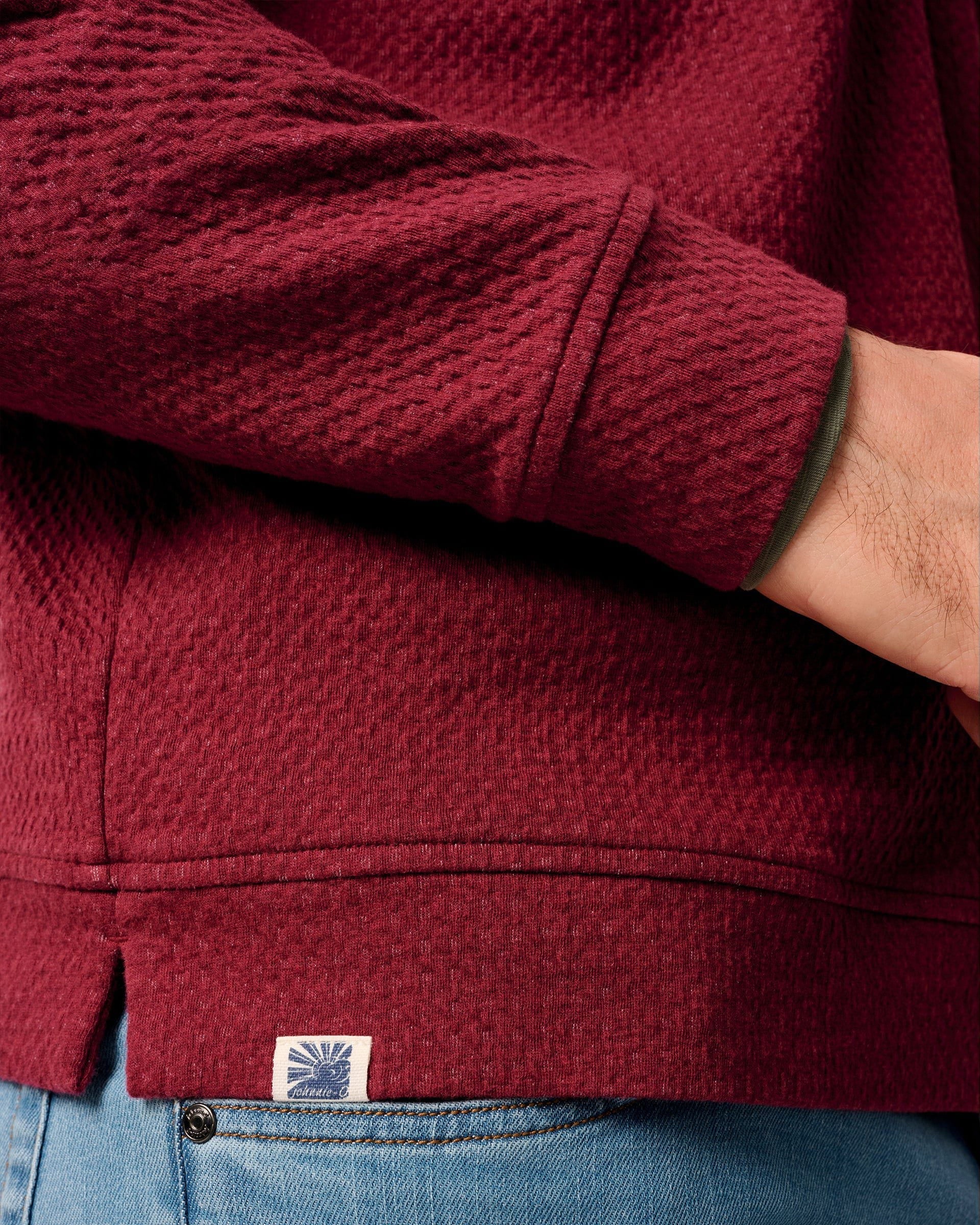 Zoeller Ripple Knit 1/4 Zip Popover Hoodie - Image 5