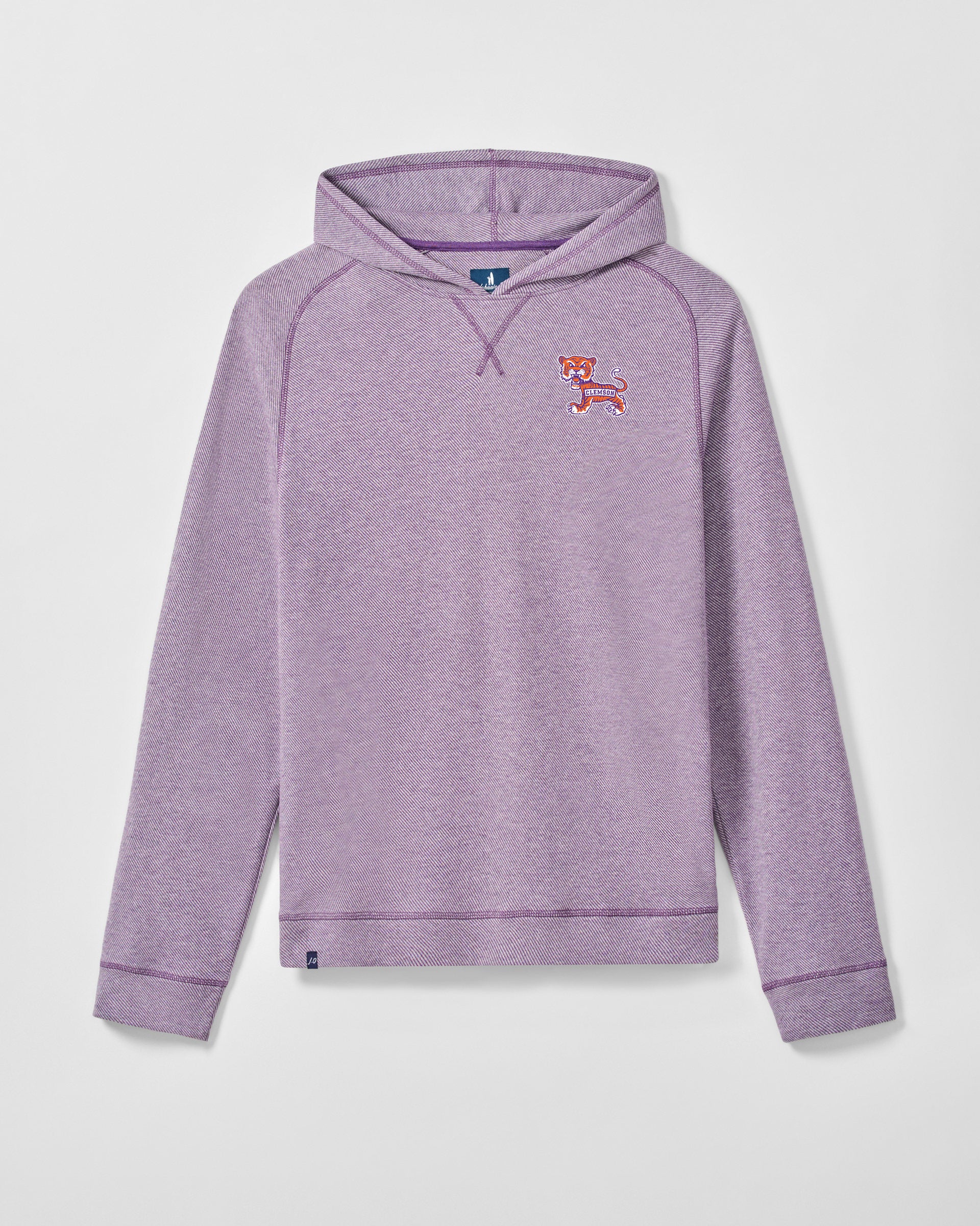 Clemson University Cotton Blend Twill Hoodie - Vault Logo - Image 11