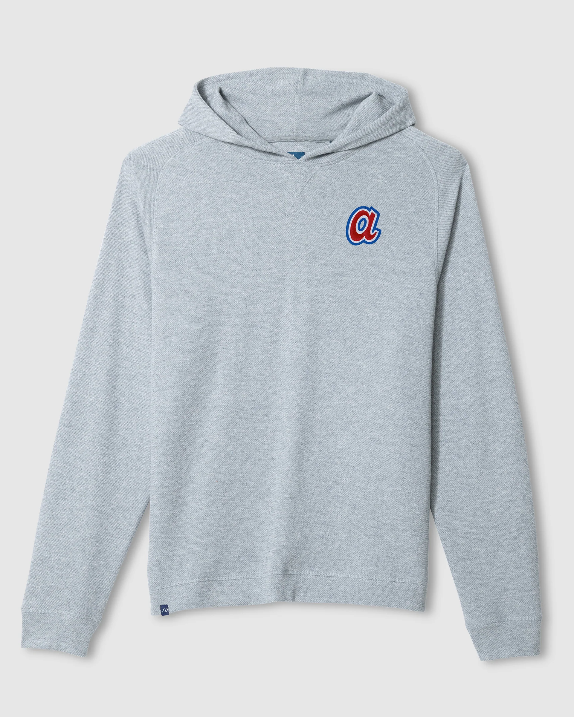 Atlanta Braves Cotton Blend Twill Hoodie - Cooperstown Logo - Image 3