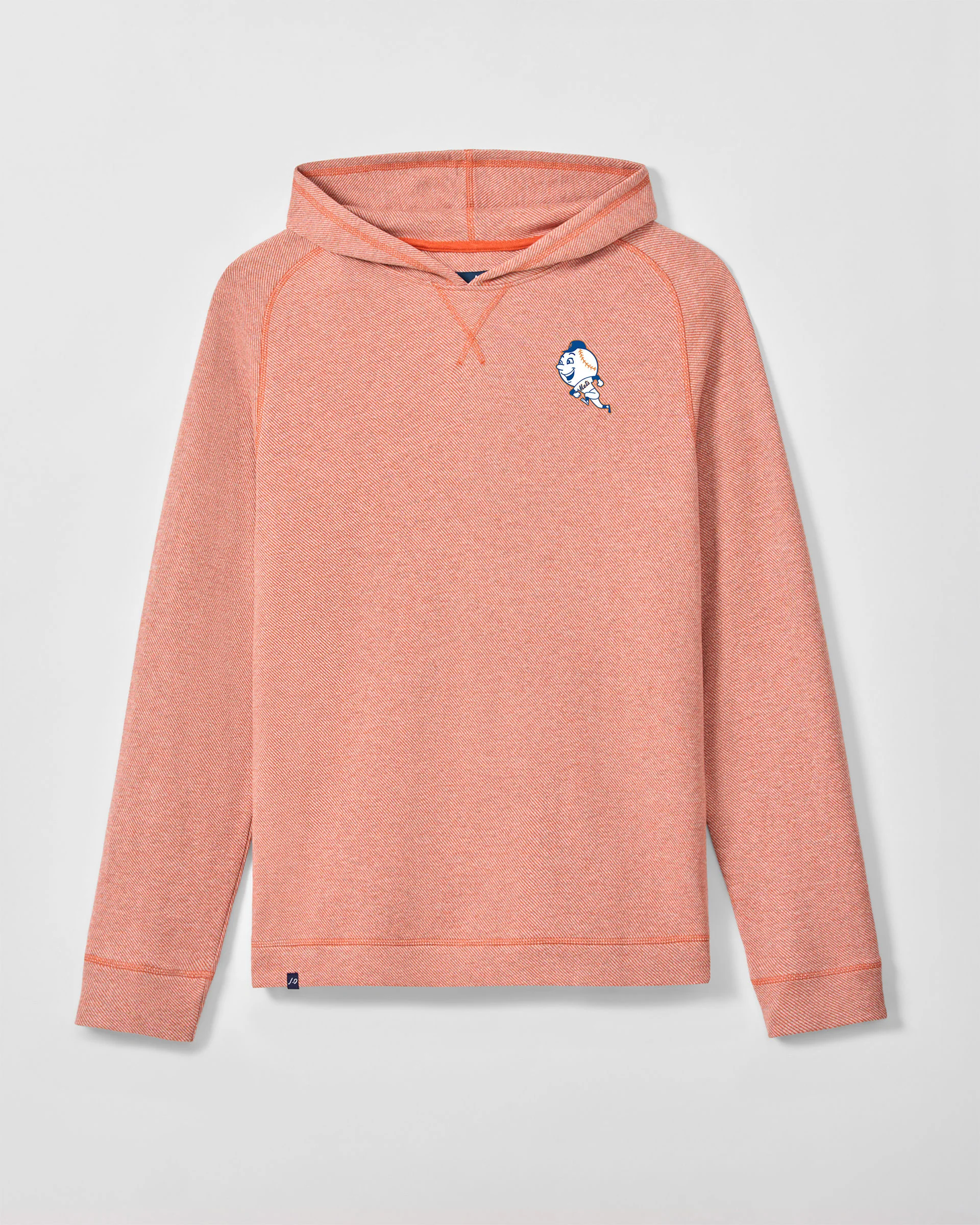 New York Mets Cotton Blend Twill Hoodie - Cooperstown Logo - Image 2
