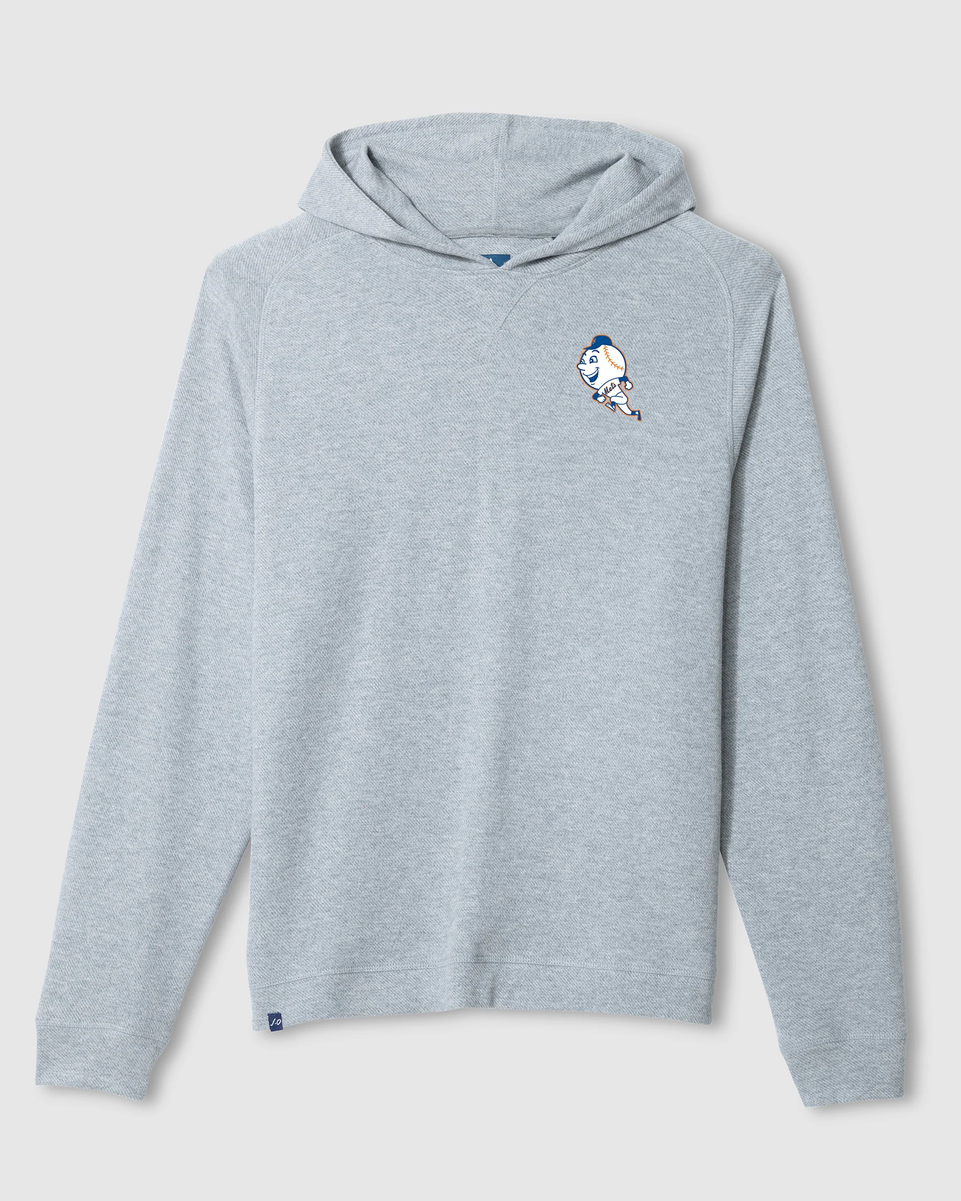 New York Mets Cotton Blend Twill Hoodie - Cooperstown Logo - Image 4