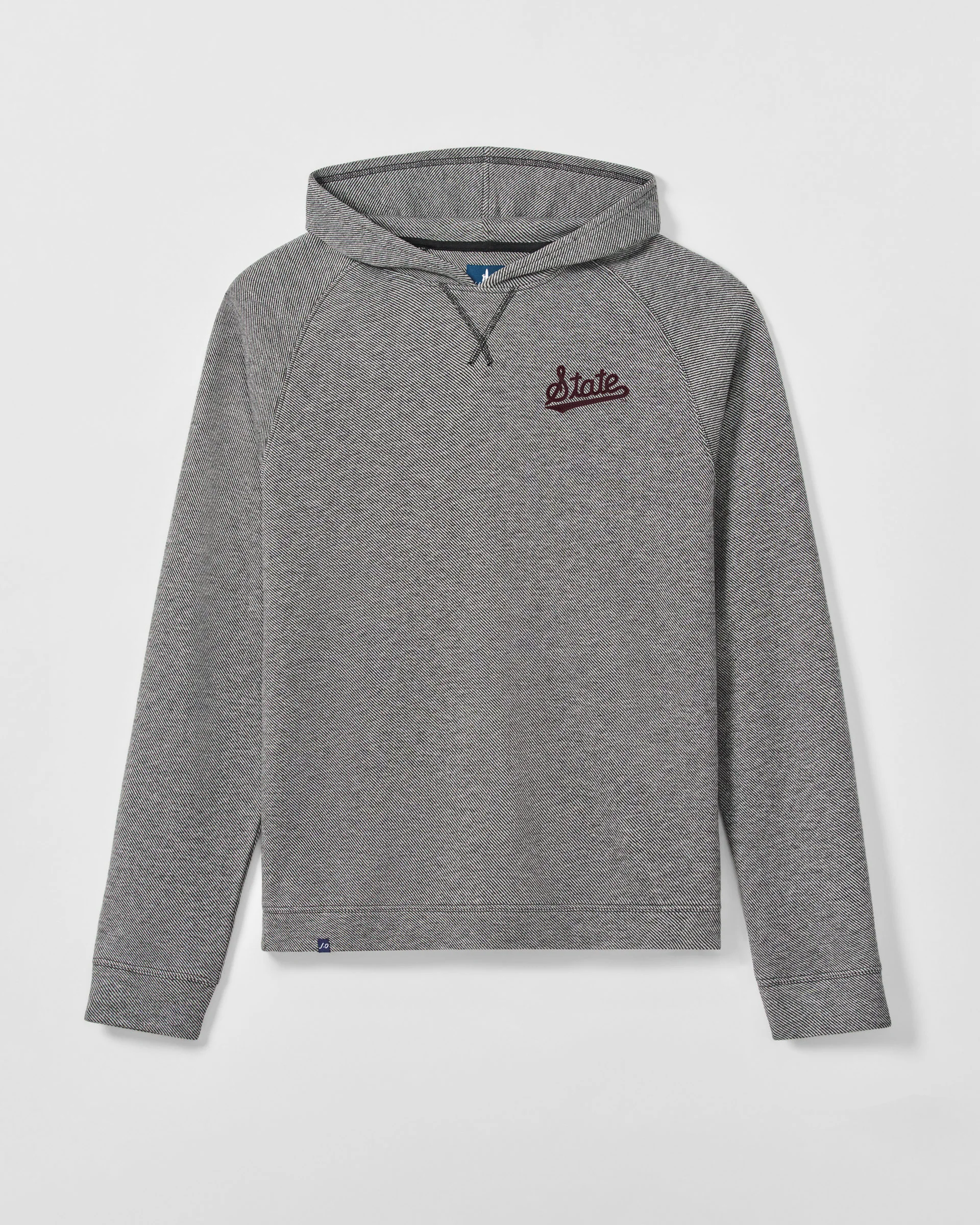 Mississippi State Cotton Blend Twill Hoodie - Script Logo