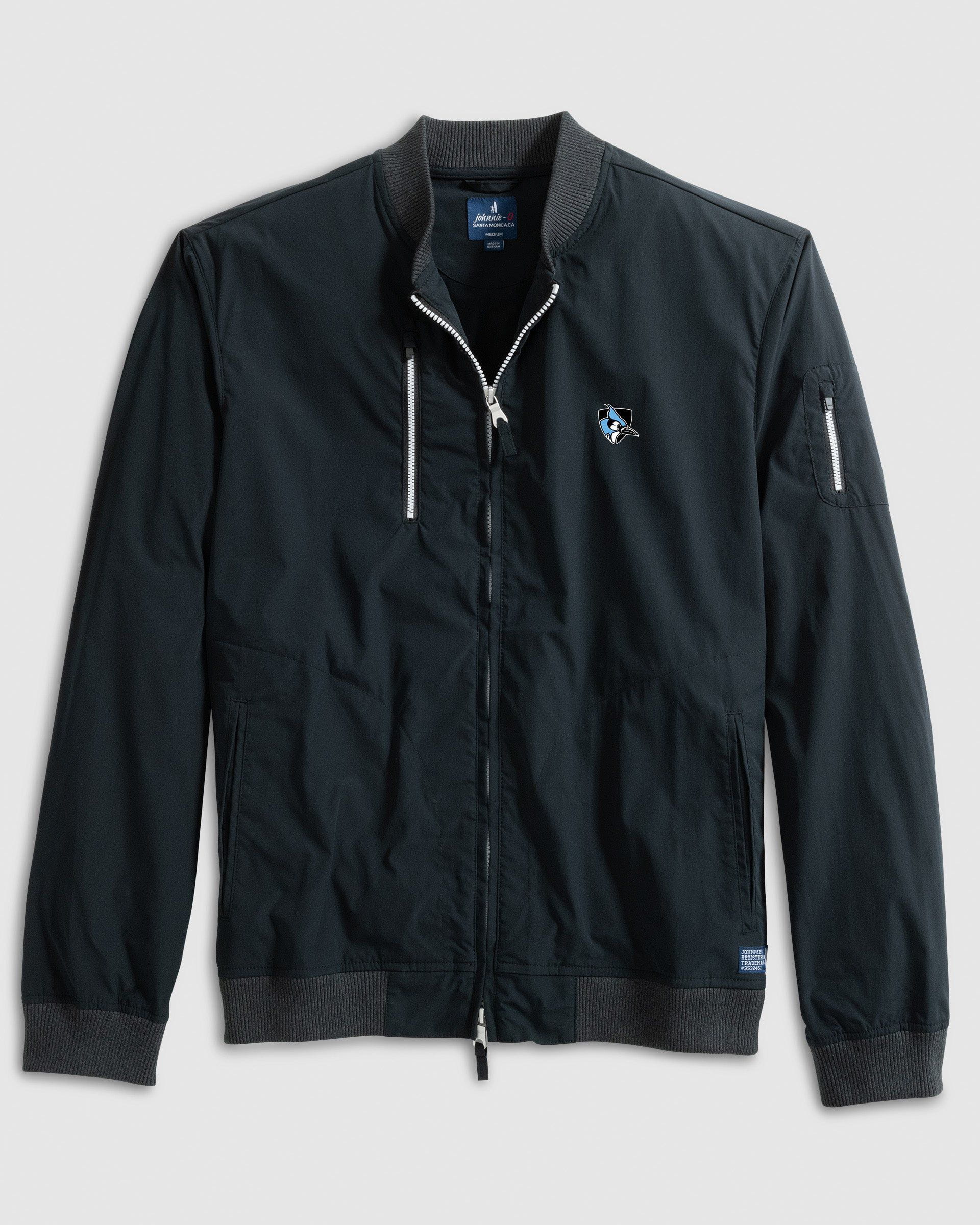 Johns Hopkins Corsair Bomber Jacket- Athletic Logo - Image 2