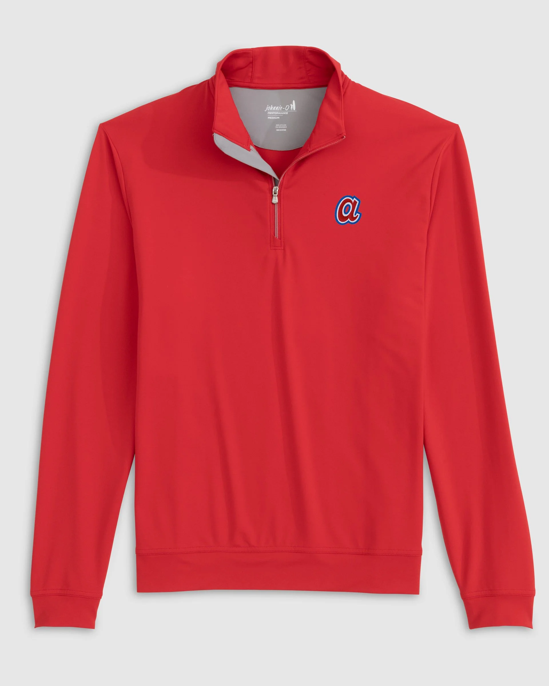 Atlanta Braves Motion Performance 1/4 Zip - Cooperstown Logo - Image 2