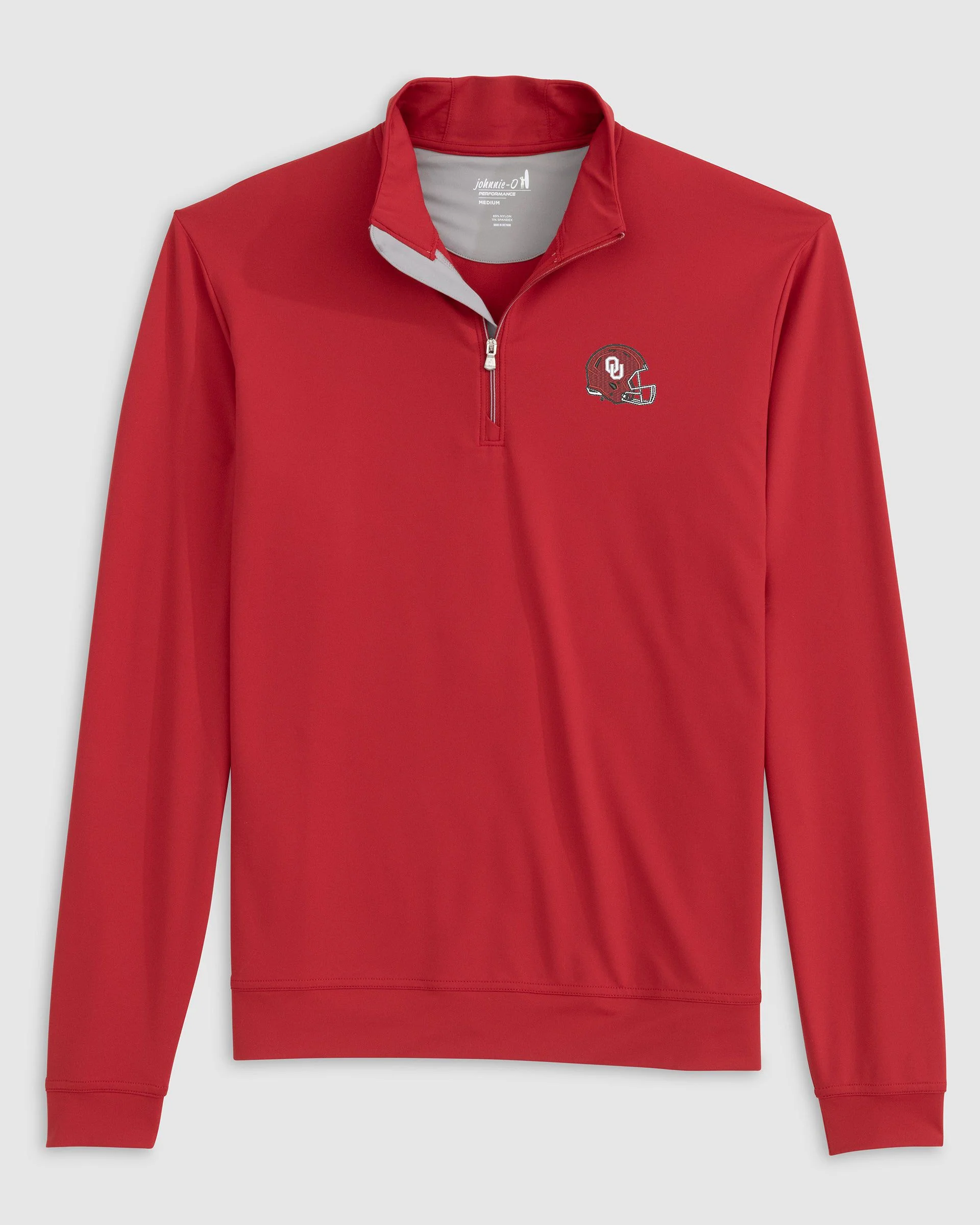 Oklahoma Motion Performance 1/4 Zip - Helmet Logo - Image 2