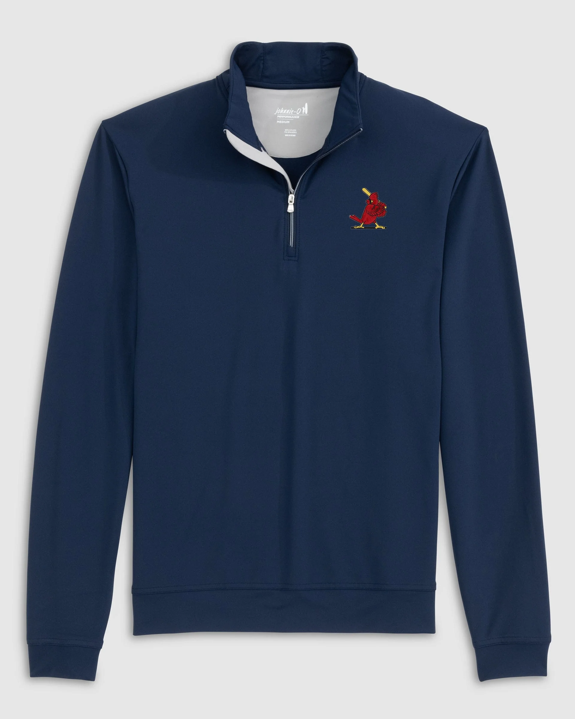 St. Louis Cardinals Motion Performance 1/4 Zip - Cooperstown Logo