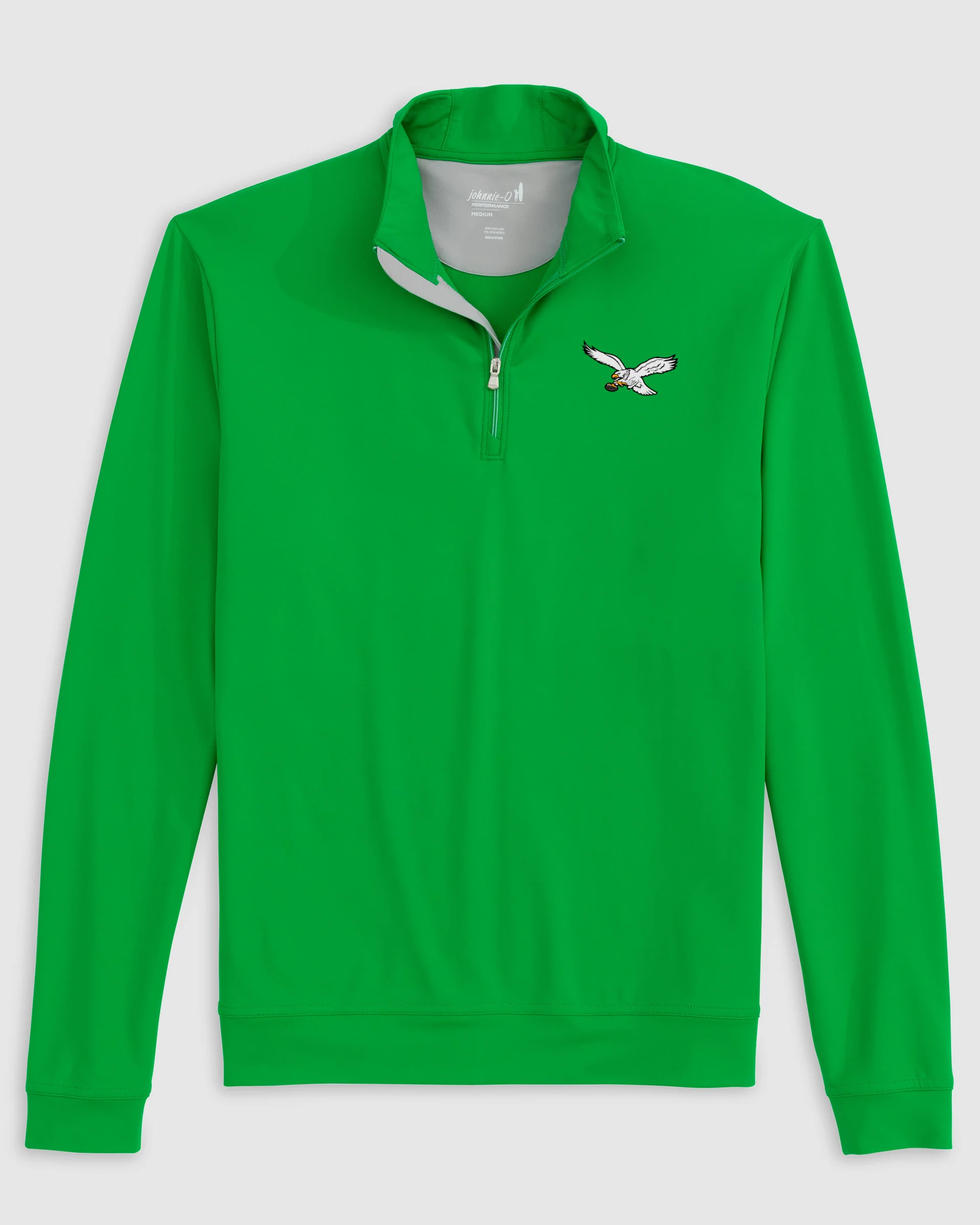 Philadelphia Eagles Motion Performance 1/4 Zip Pullover - Classic Logo