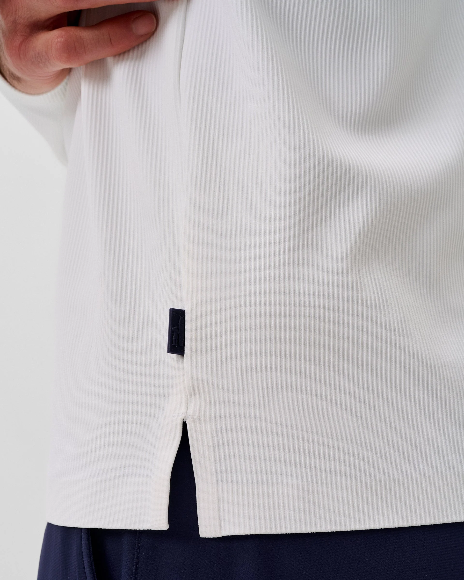 Hoppin Ribbed Knit Performance 1/4 Zip Pullover - Image 4