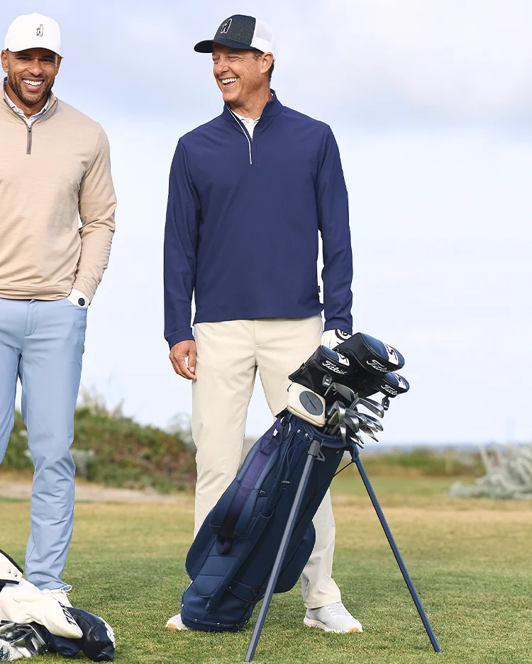 Hoppin Ribbed Knit Performance 1/4 Zip Pullover - Image 2