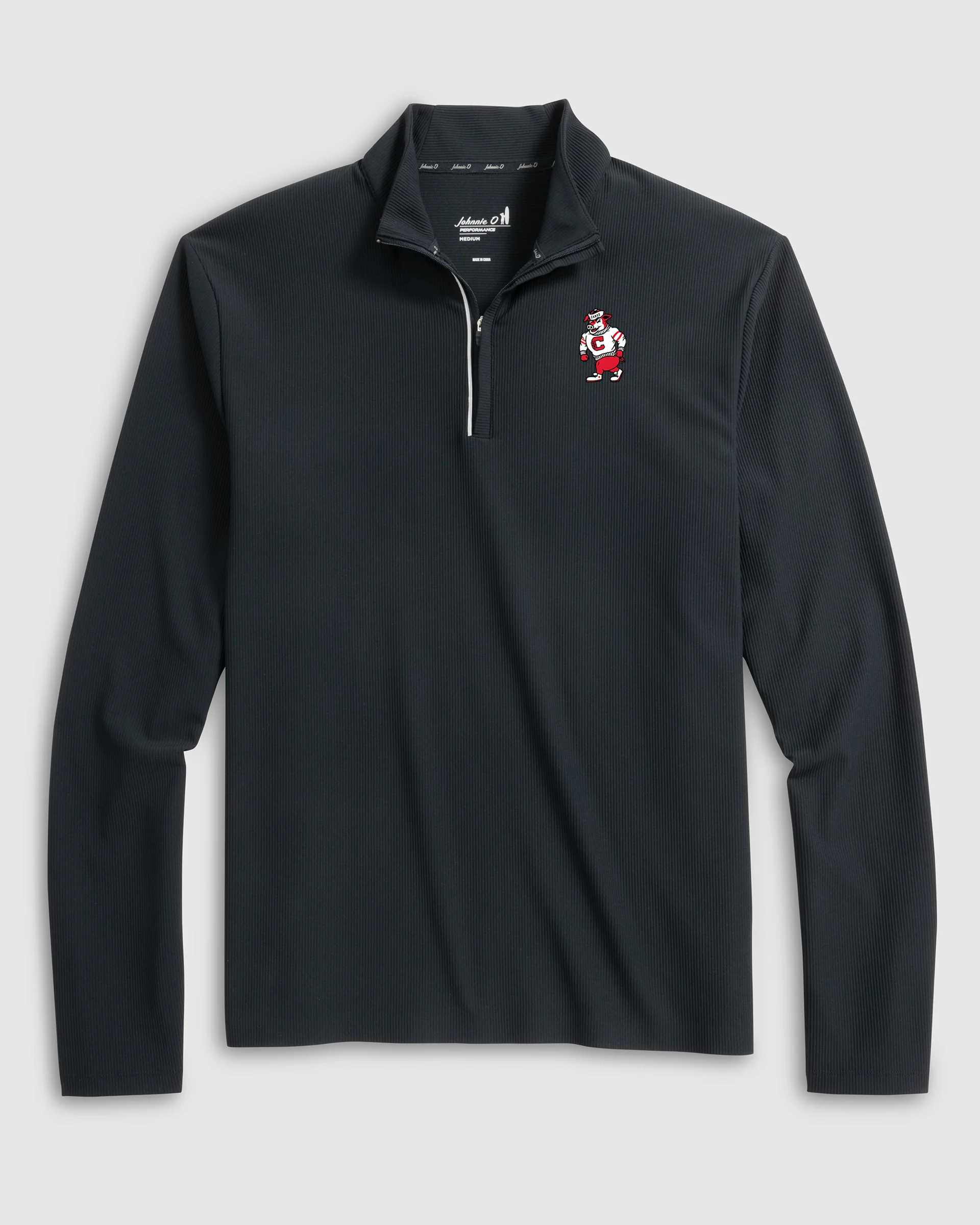 Carolina Hurricanes Hoppin Performance 1/4 Zip - Struttin' Stormy Logo - Image 2