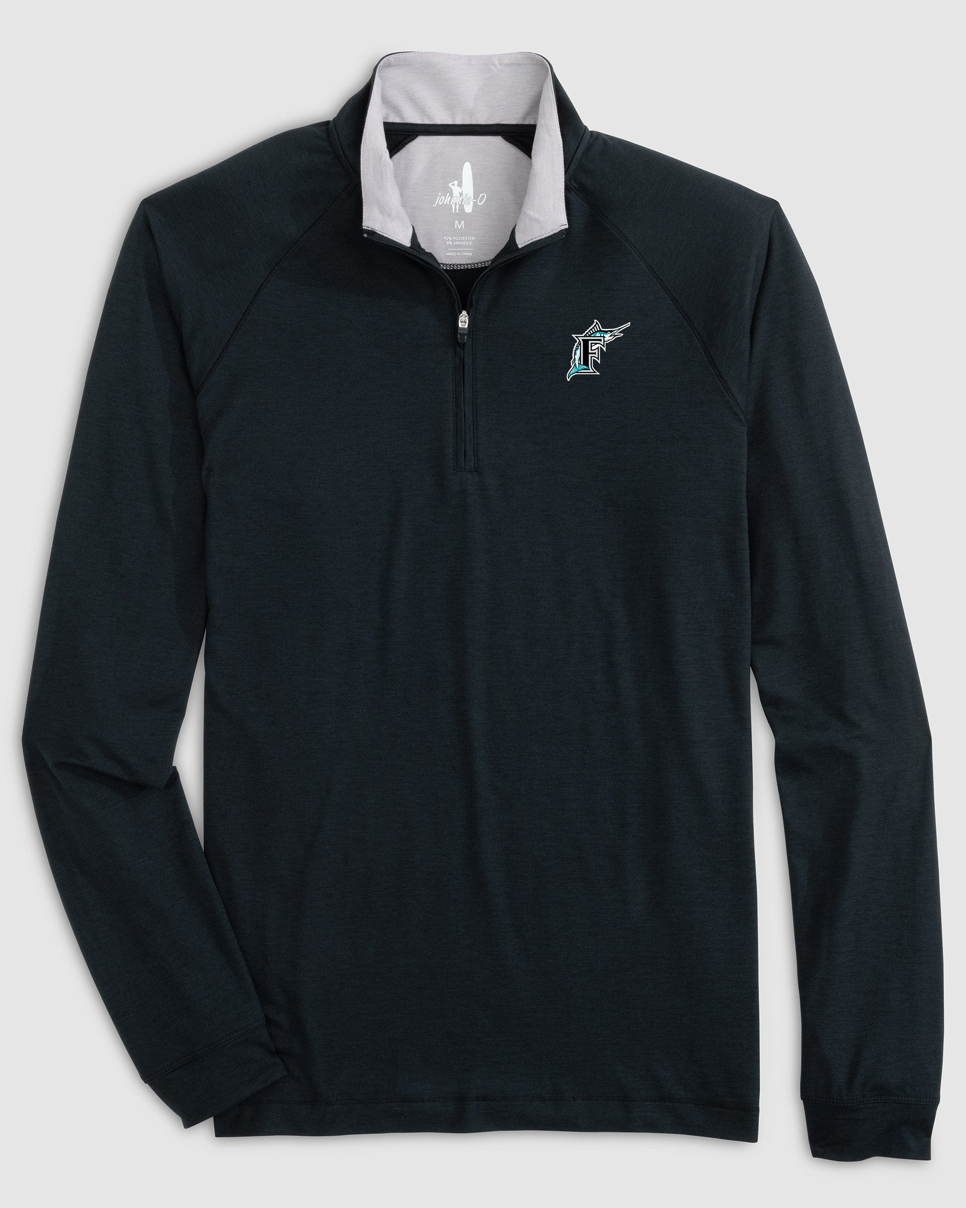 Miami Marlins Freeborne Performance 1/4 Zip - Cooperstown Logo - Image 2