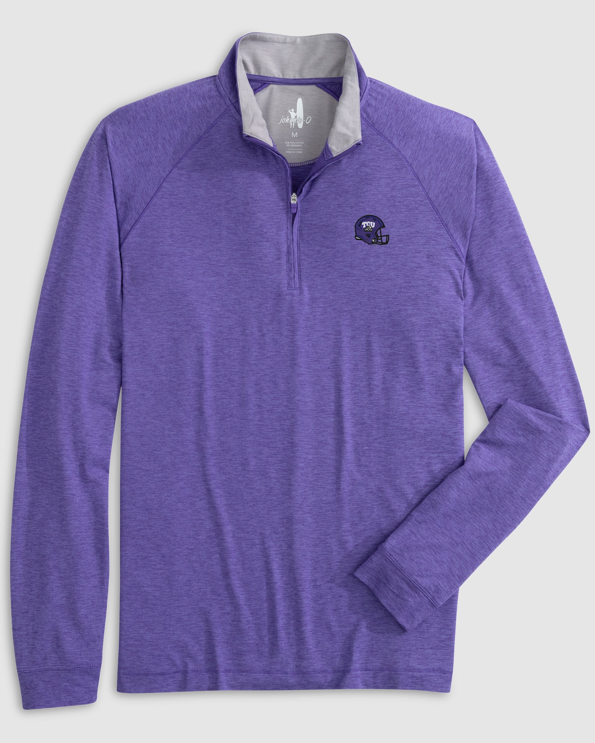 Texas Christian Freeborne Performance 1/4 Zip - Helmet Logo - Image 2