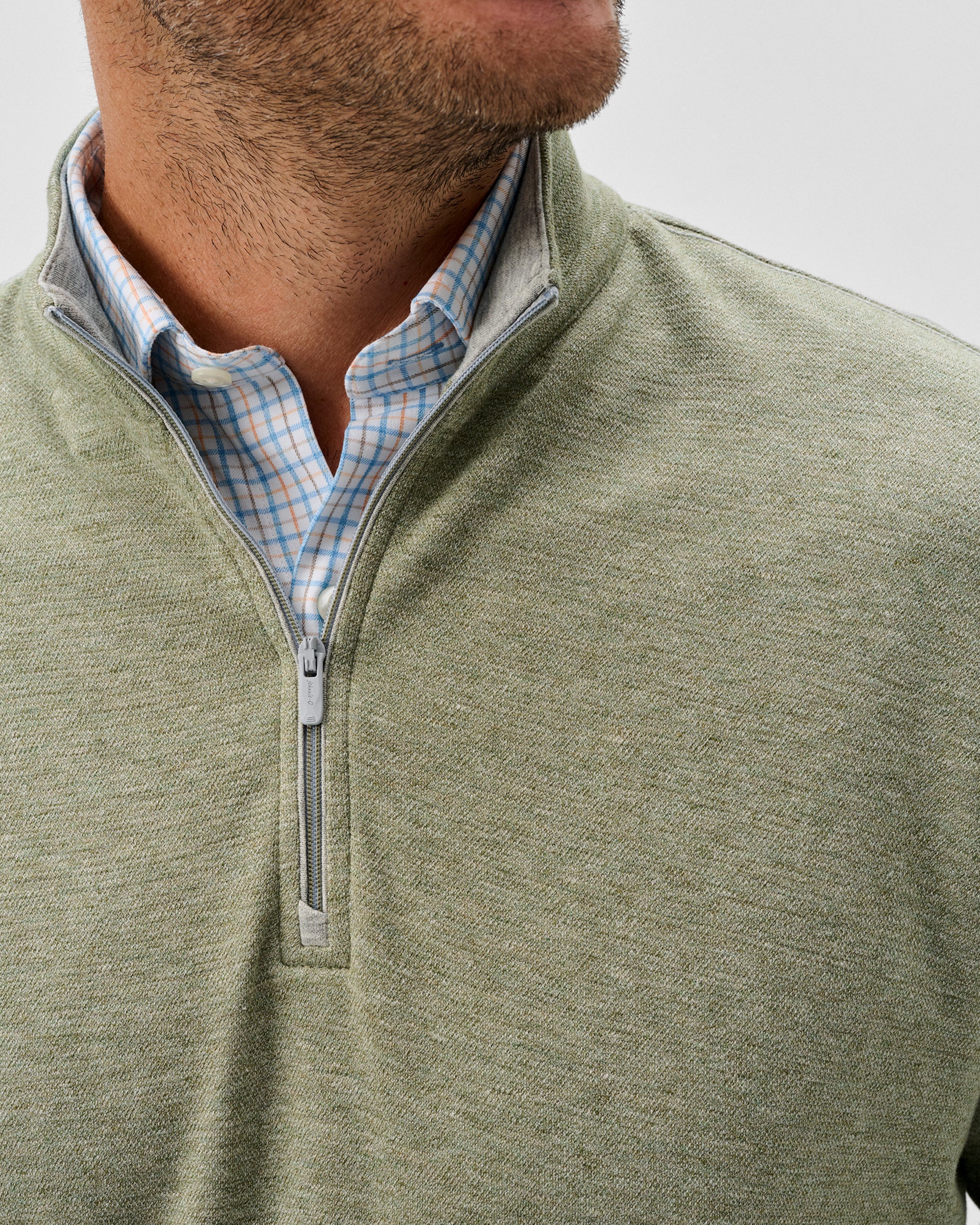Hanks Lightweight Textured 1/4 Zip Pullover - Image 2