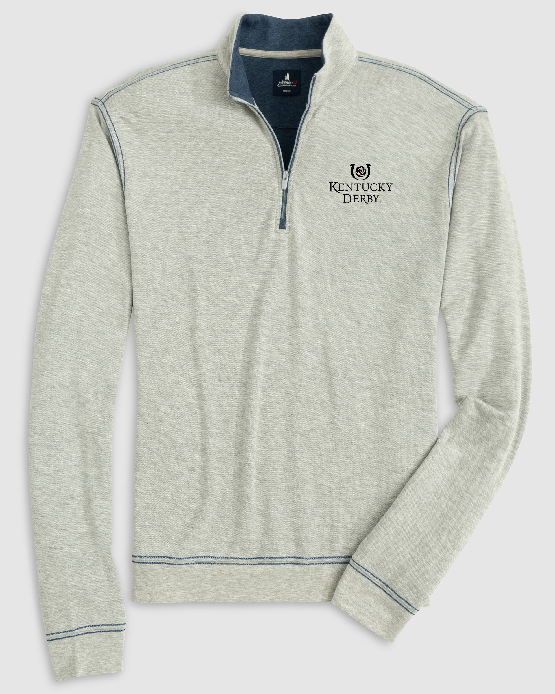 Kentucky Derby Hanks Lightweight Textured 1/4 Zip Pullover