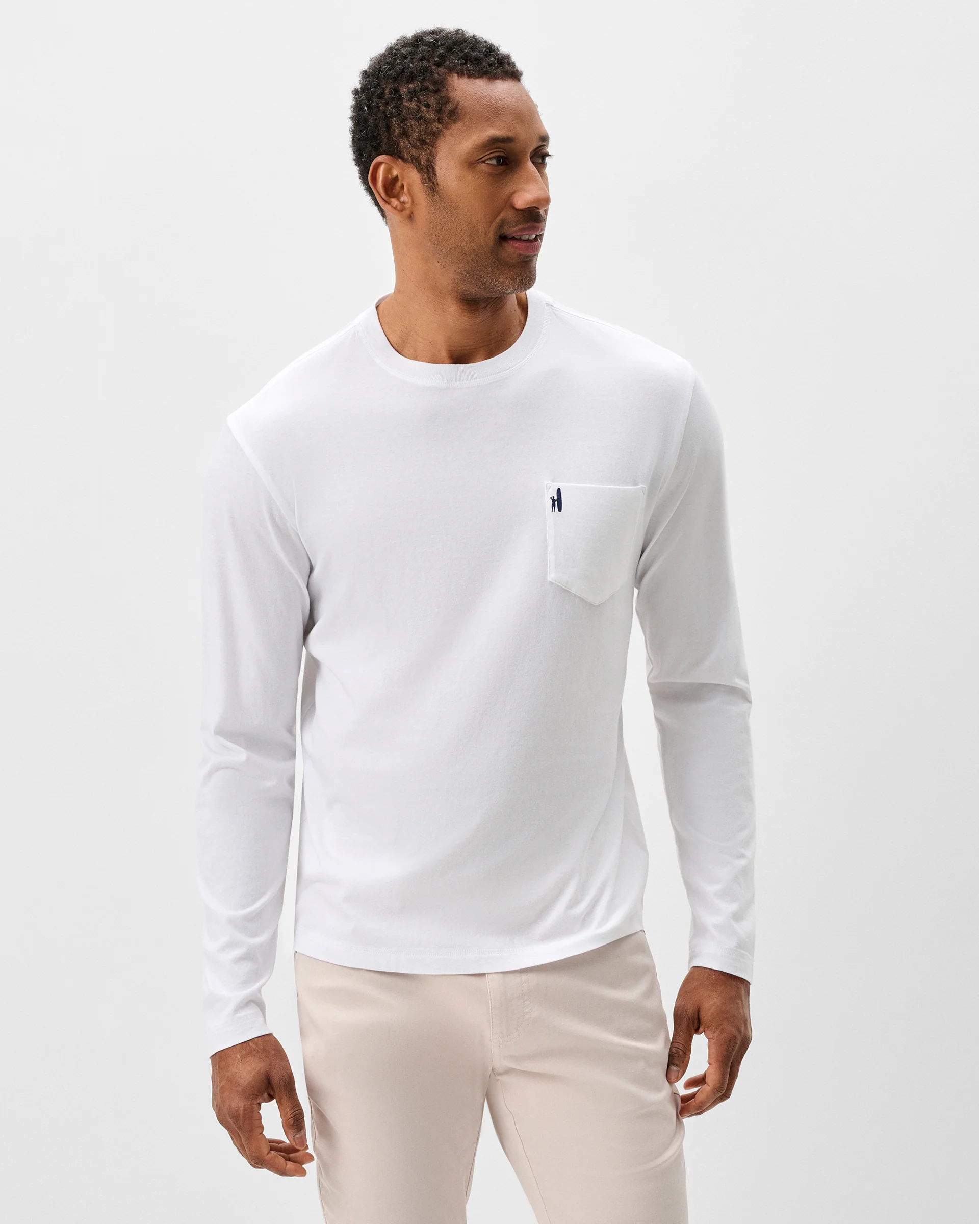 Long Sleeve Pocket T-Shirt - Surfer Dude - Image 2