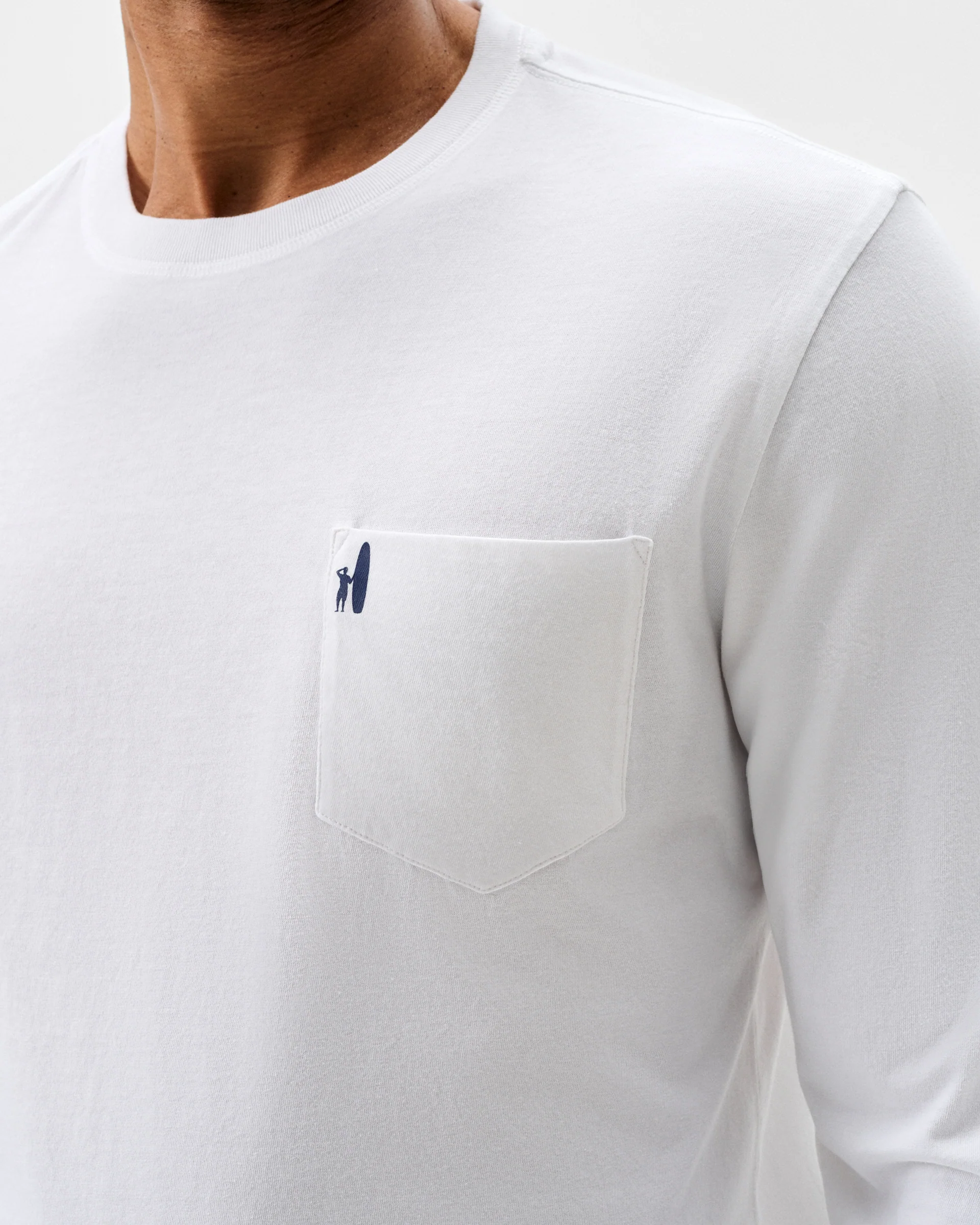 Long Sleeve Pocket T-Shirt - Surfer Dude - Image 4