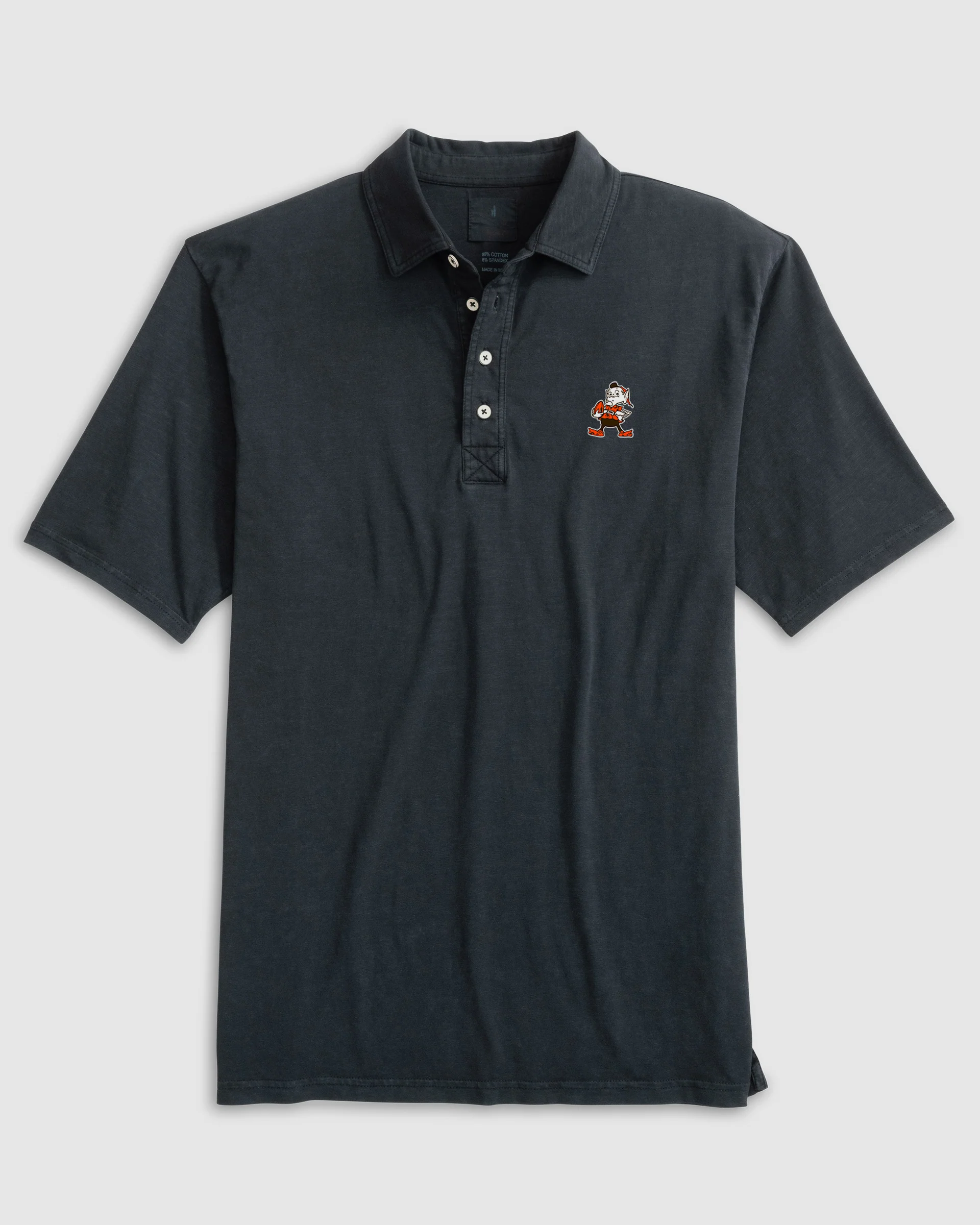 Cleveland Browns Coastal Wash Original Polo - Classic Brownie Logo
