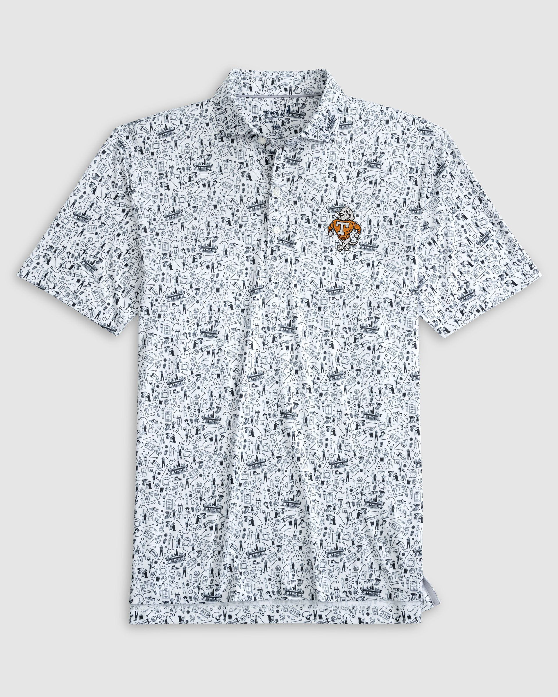 Tennessee Hoop There It Is Printed Performance Jersey Polo - Vault Logo