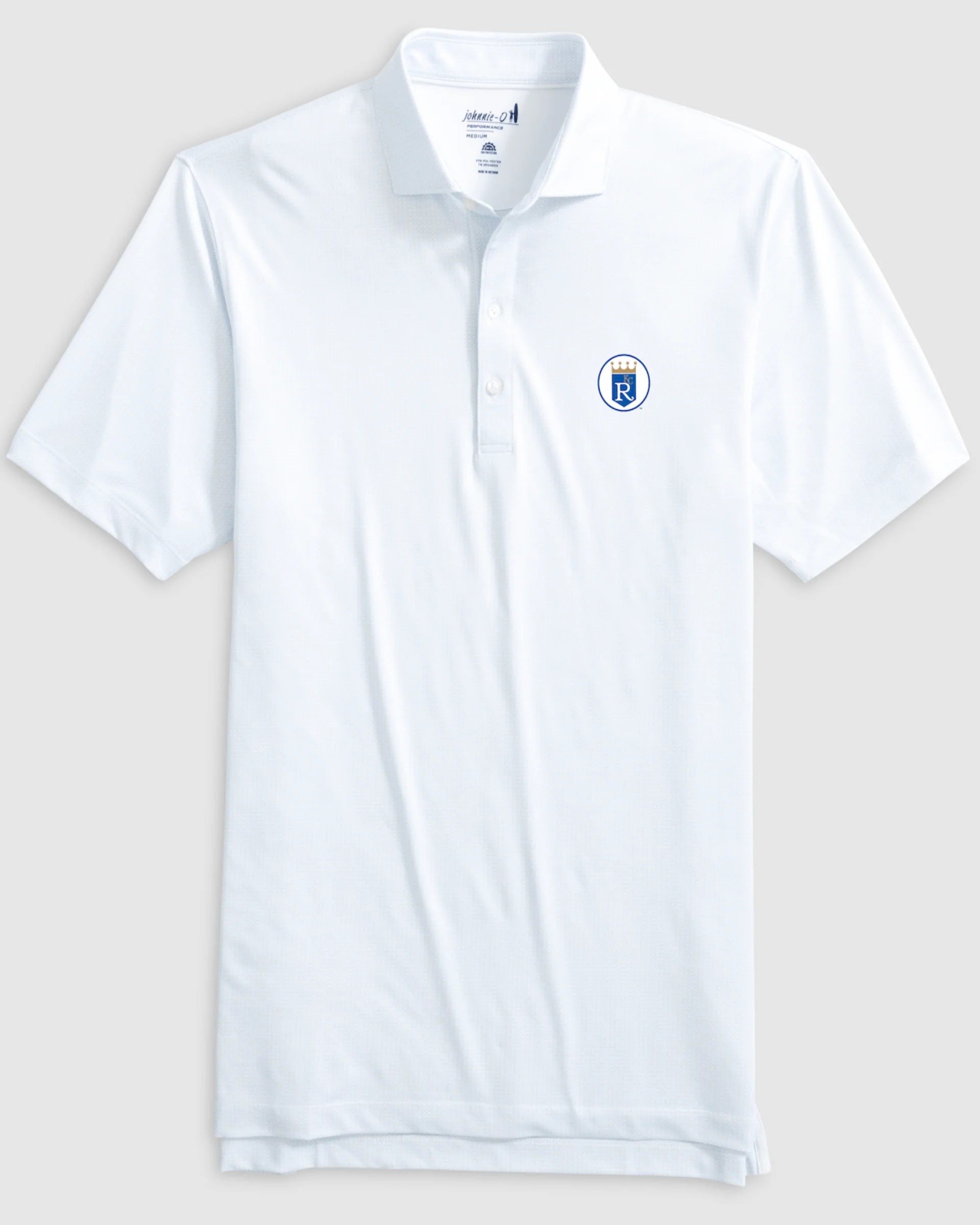 Kansas City Royals Slade Performance Jersey Printed Polo - Cooperstown Logo