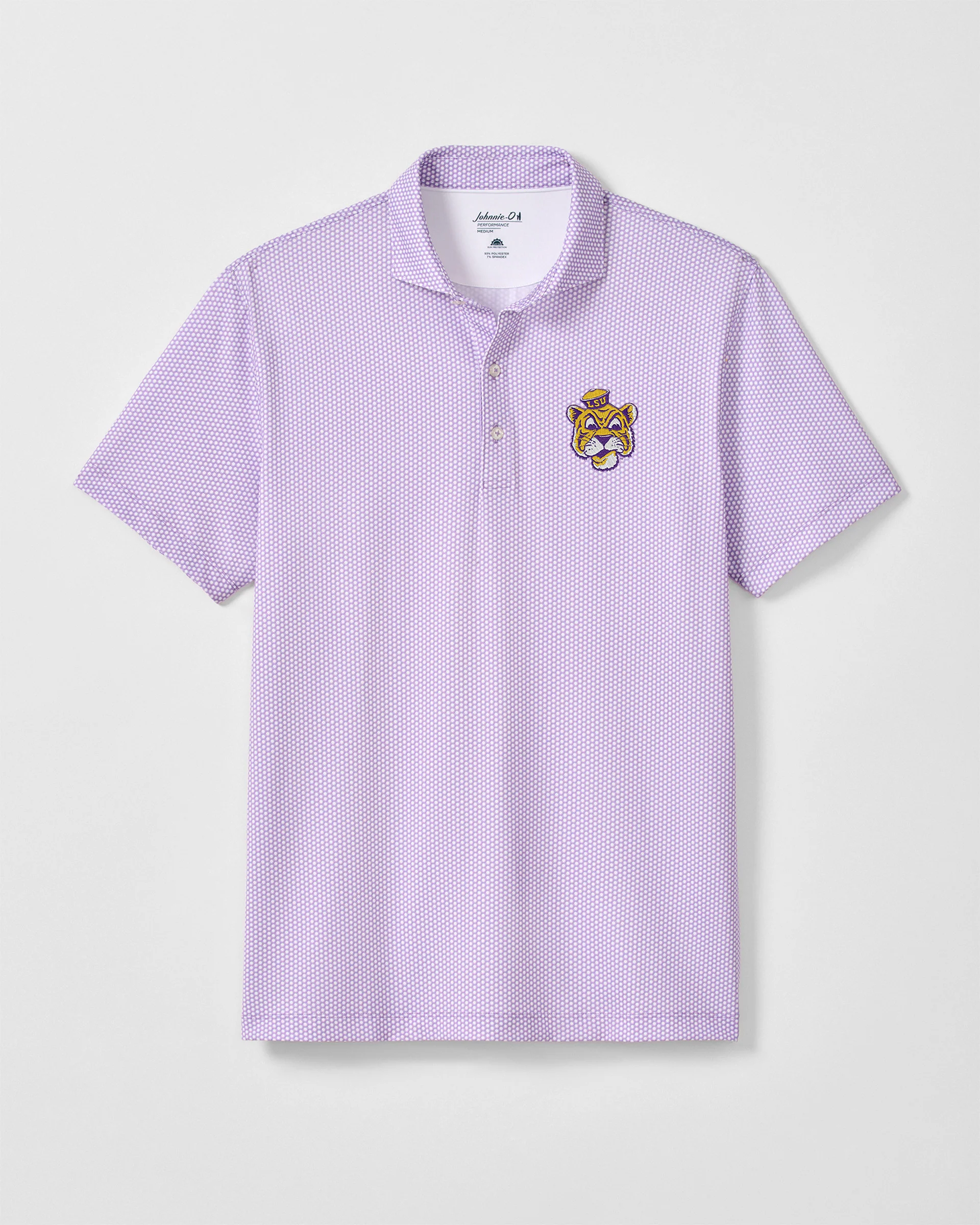 Louisiana State University Vault Hex Performance Jersey Polo - Vault Logo - Image 2