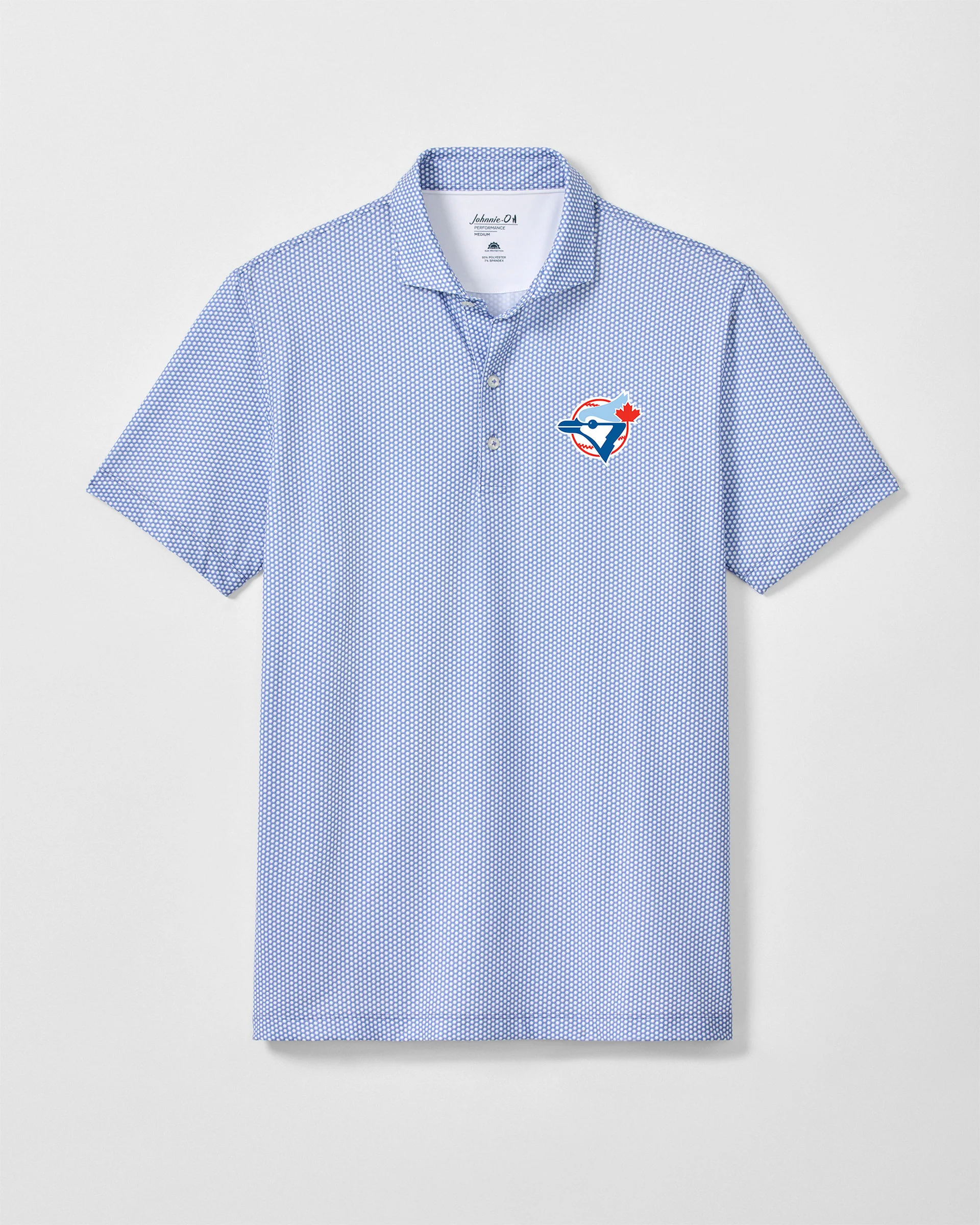 Toronto Blue Jays Hex Performance Jersey Polo - Cooperstown Logo - Image 2