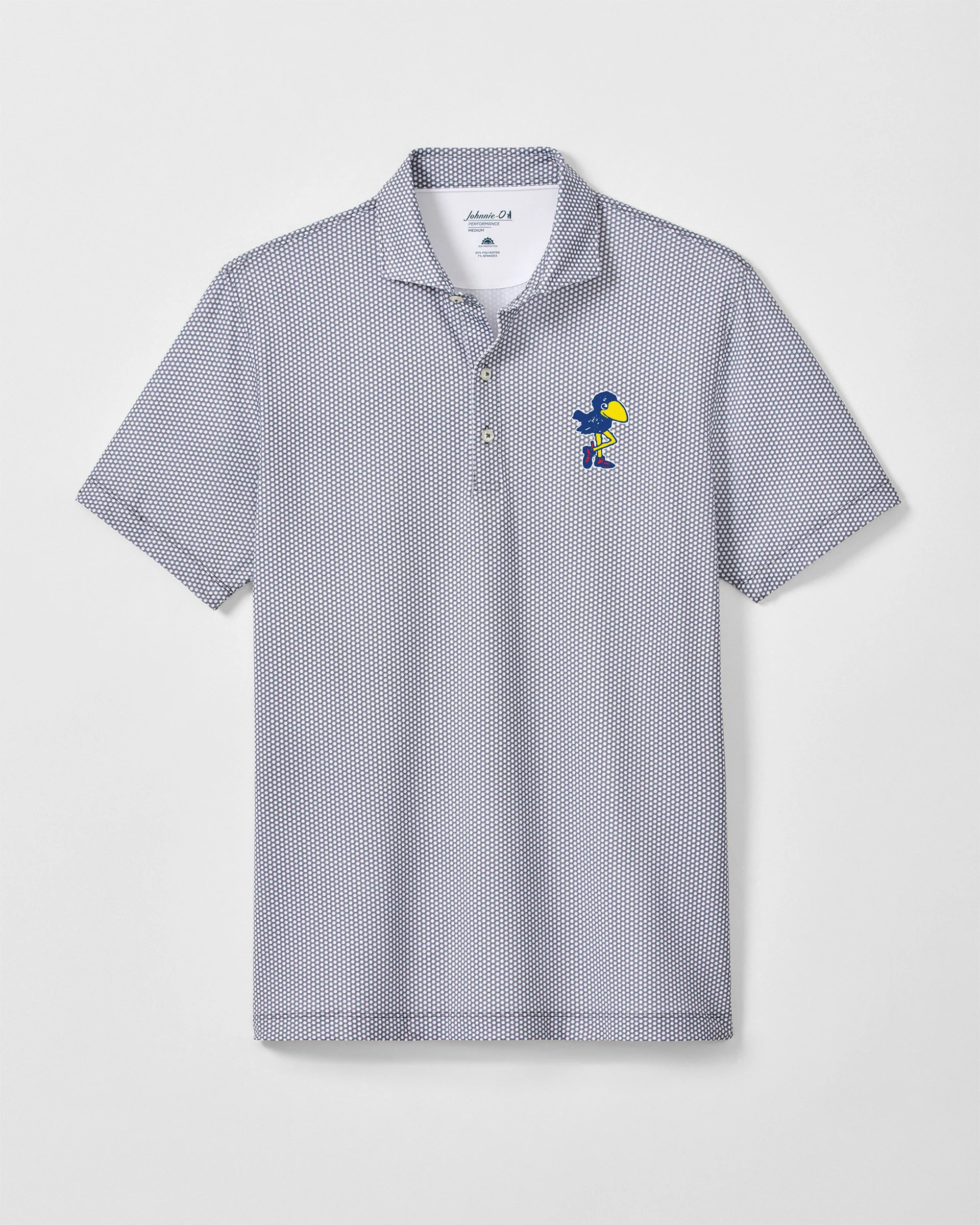 Kansas Hex Performance Jersey Polo - Vault Logo